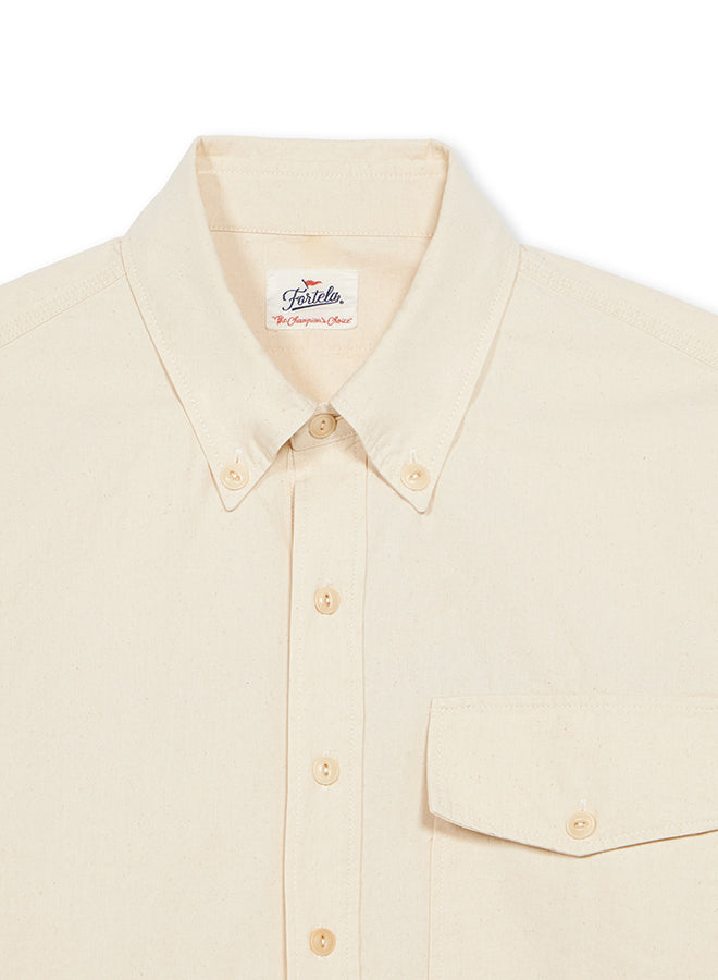 Camicia a 3/4 con tasca frontale in Cotone