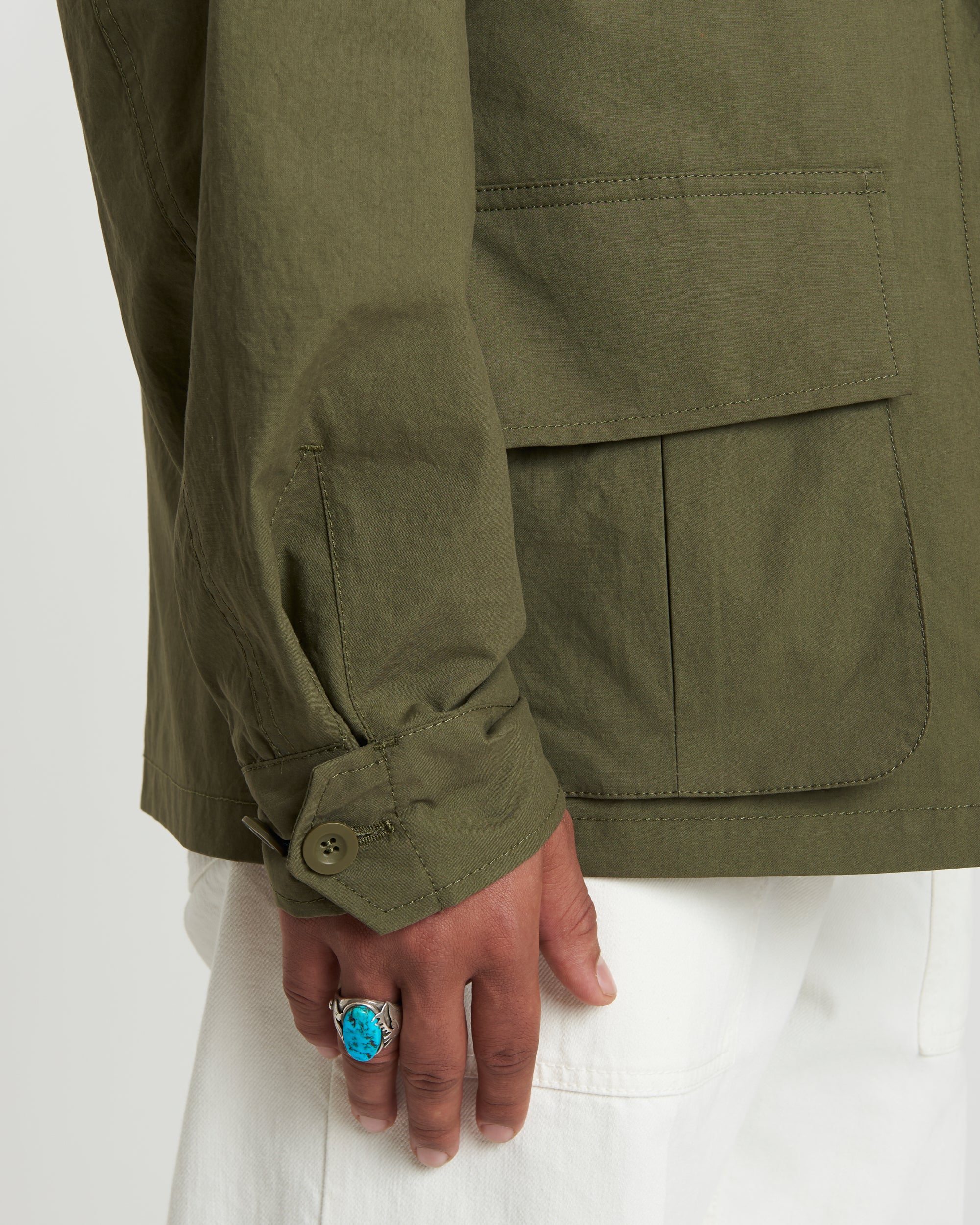 Junglet Giacca Con Tasche In Cotone