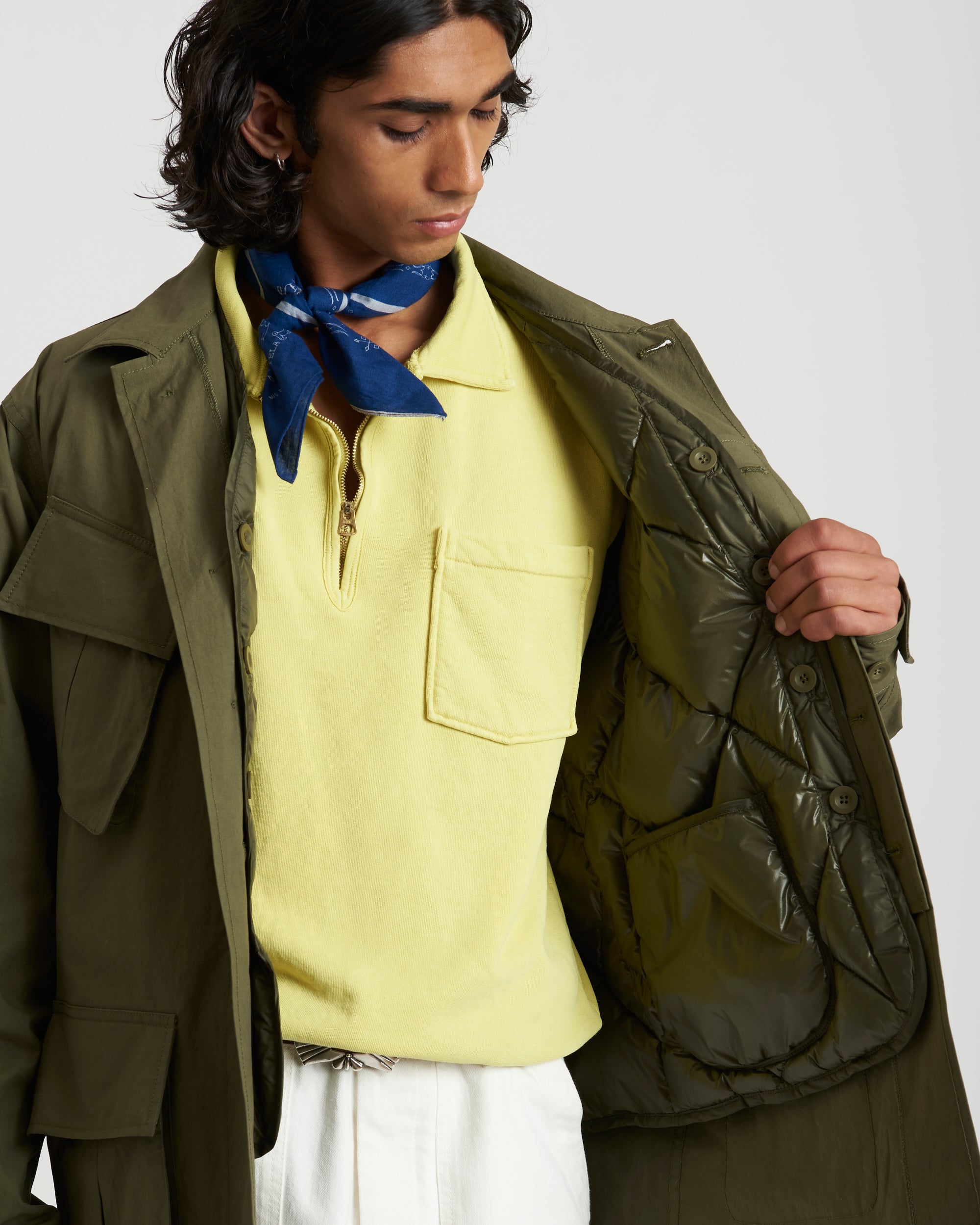 Junglet Giacca Con Tasche In Cotone