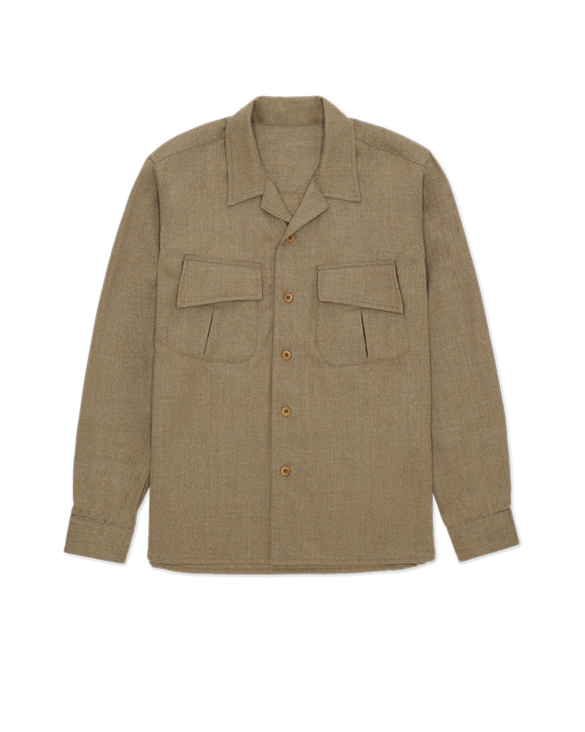 Fox Overshirt In Fresco Lana x Fox Fabrics