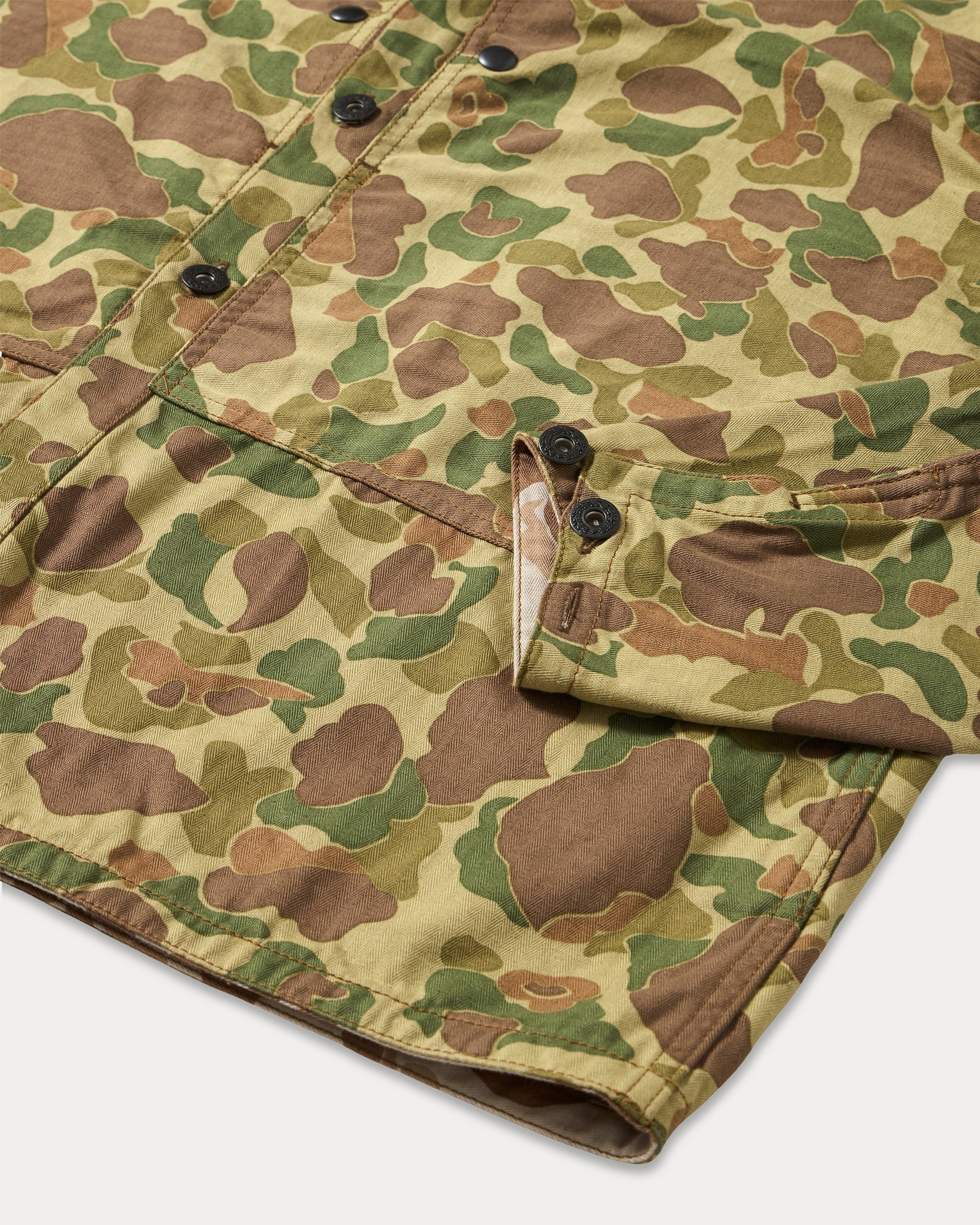 Frog Overshirt Camouflage In Cotone