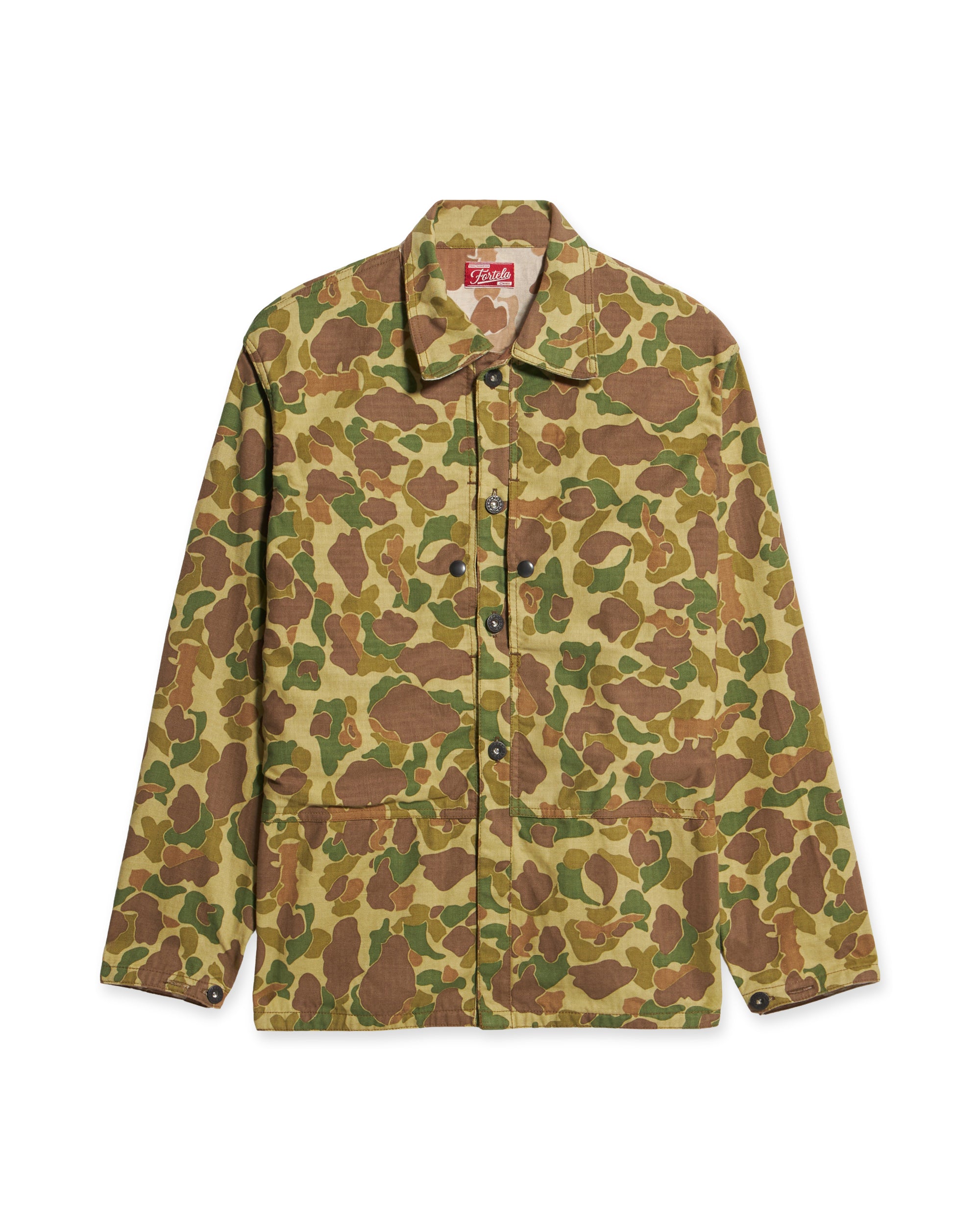 Frog Overshirt Camouflage In Cotone
