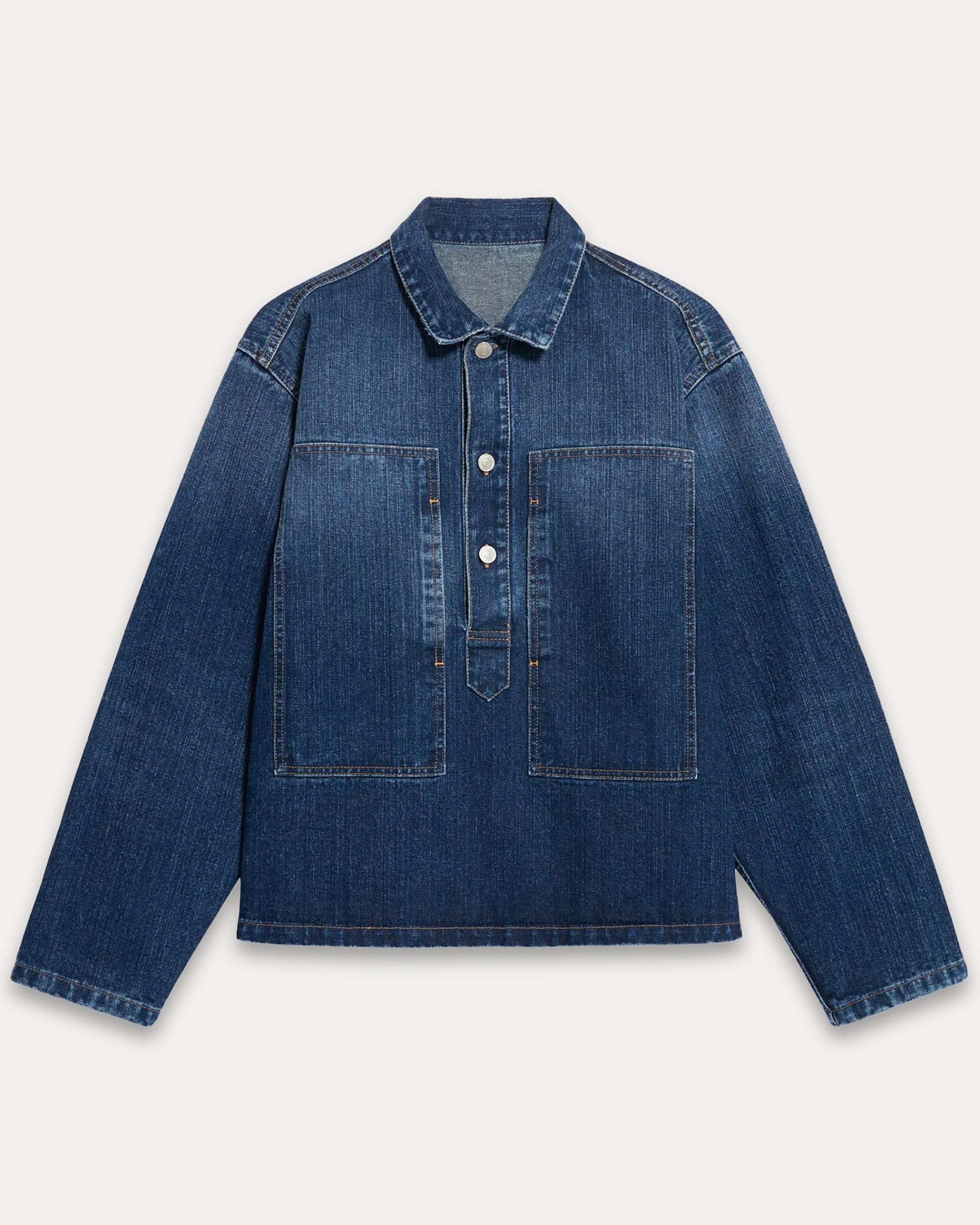Fuego Overshirt In Denim Stone Wash