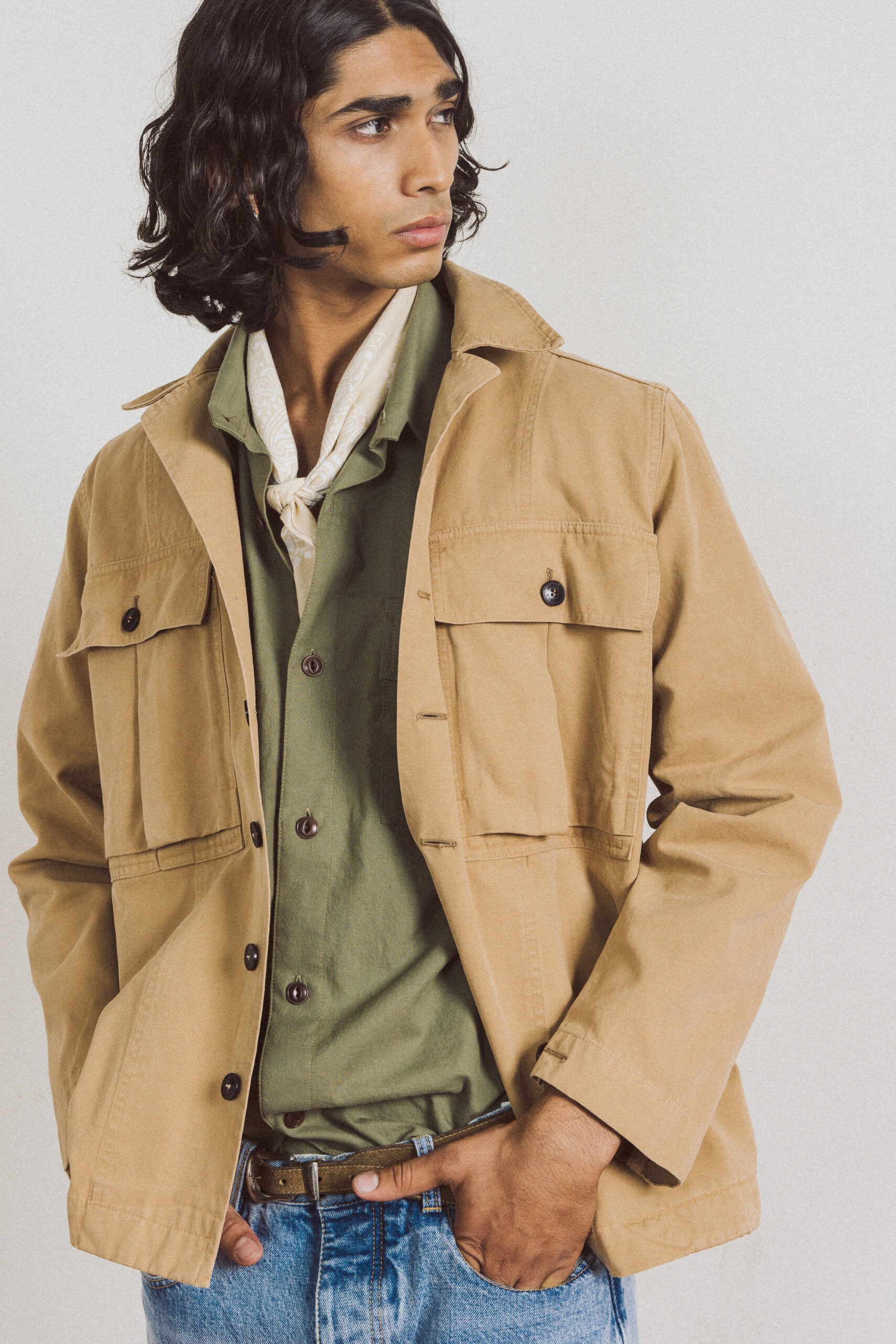 Solomons Overshirt in Canvas di Cotone