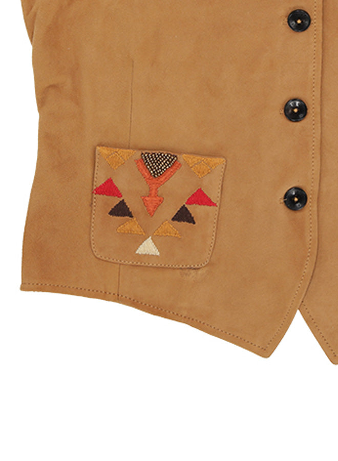 Denise Gilet In Pelle Scamosciata