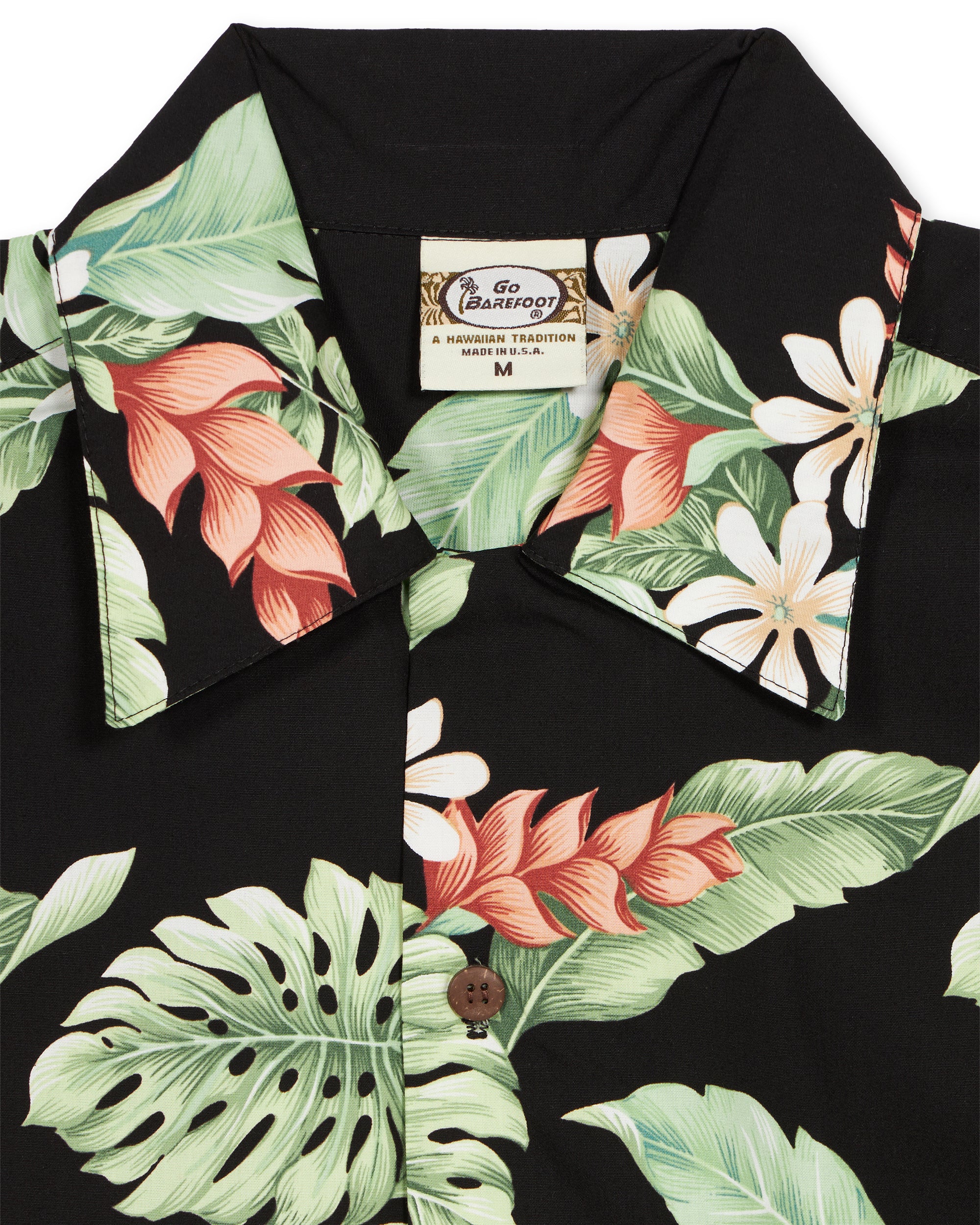 Garden Camicia Con Stampa in Cotone a Maniche Corte