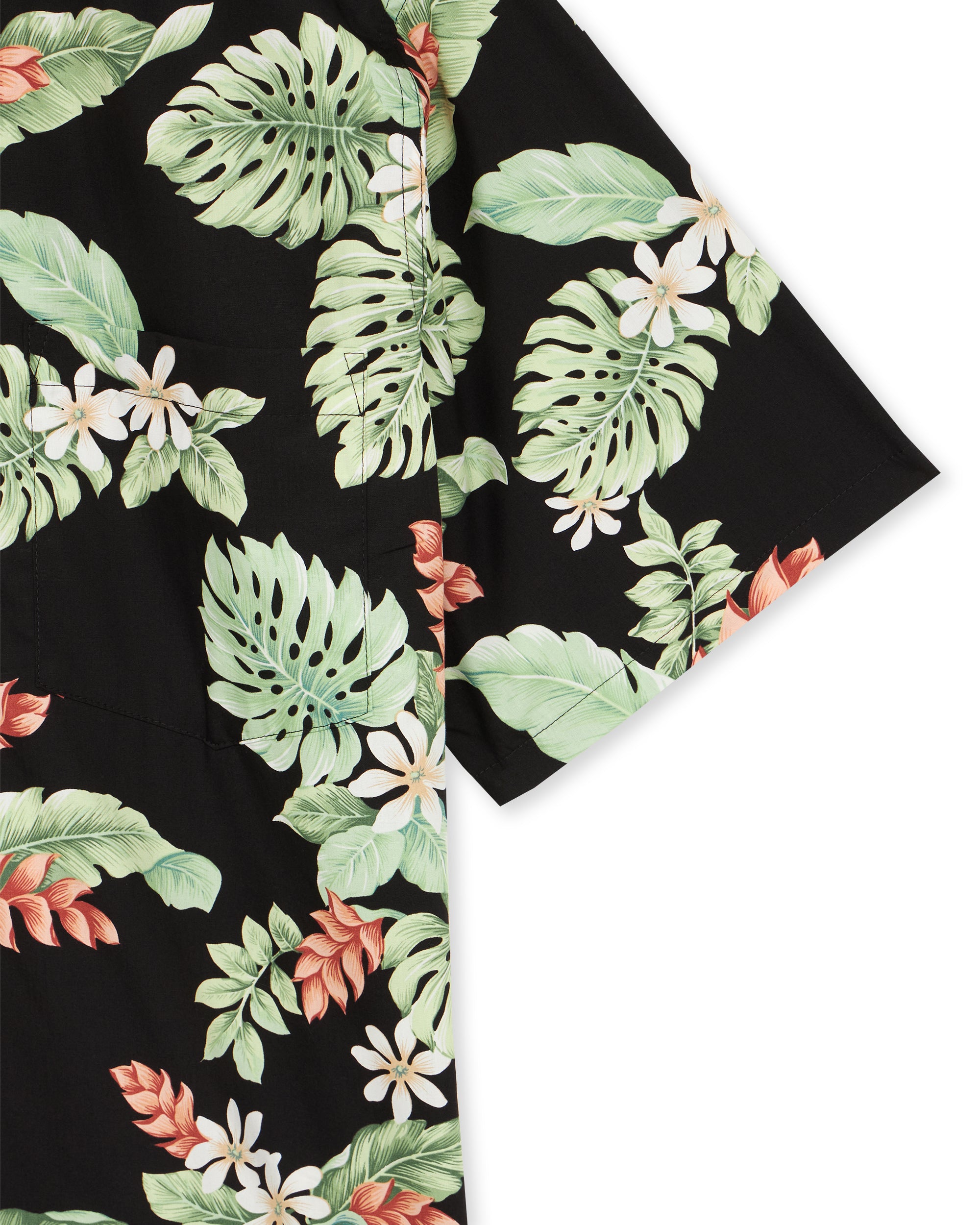 Garden Camicia Con Stampa in Cotone a Maniche Corte