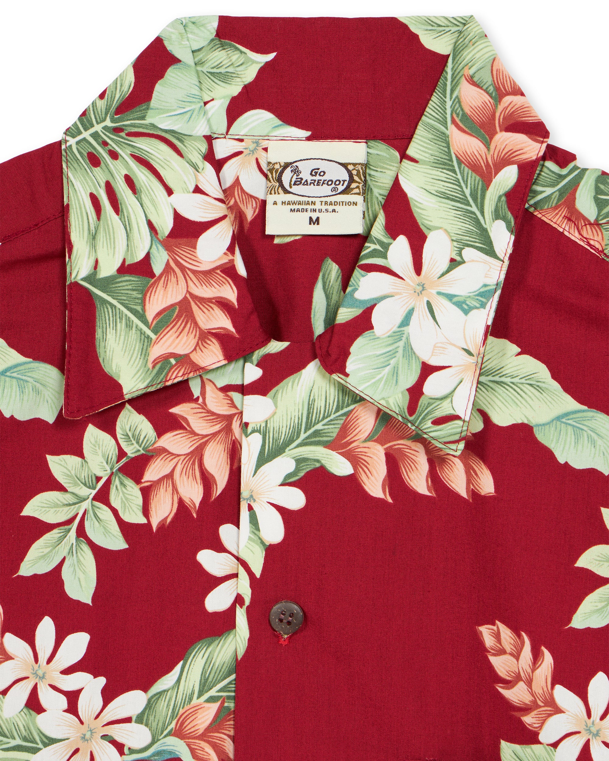 Garden Camicia Con Stampa in Cotone a Maniche Corte