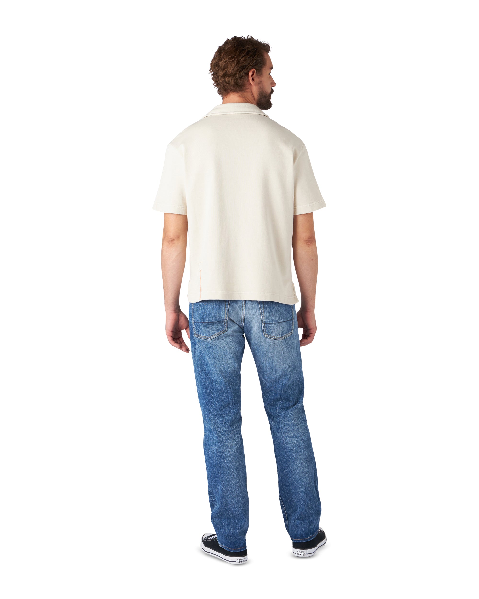 Grand Felpa in Jersey Garzato a Maniche Corte