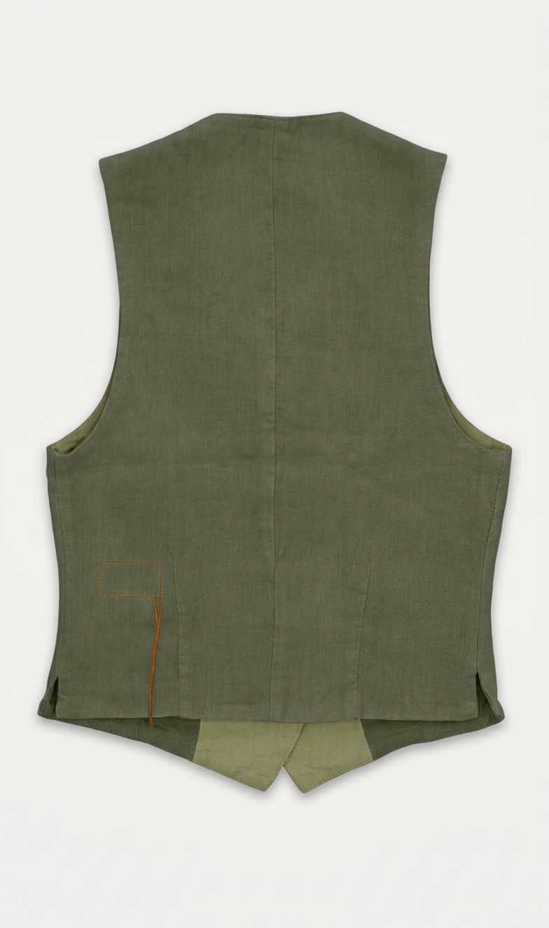 Demi Gilet Sartoriale In Lino