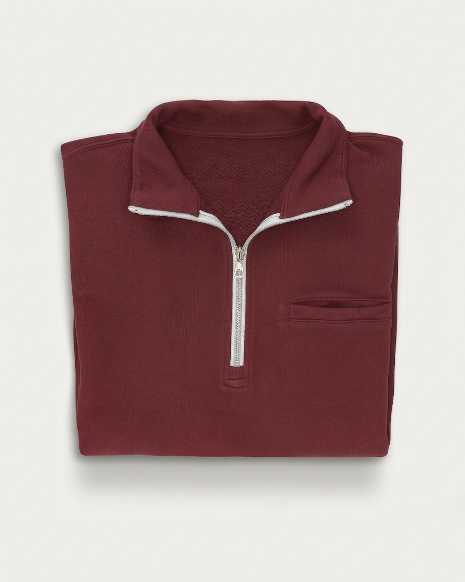 Princeton Felpa in Jersey Garzato Con Zip