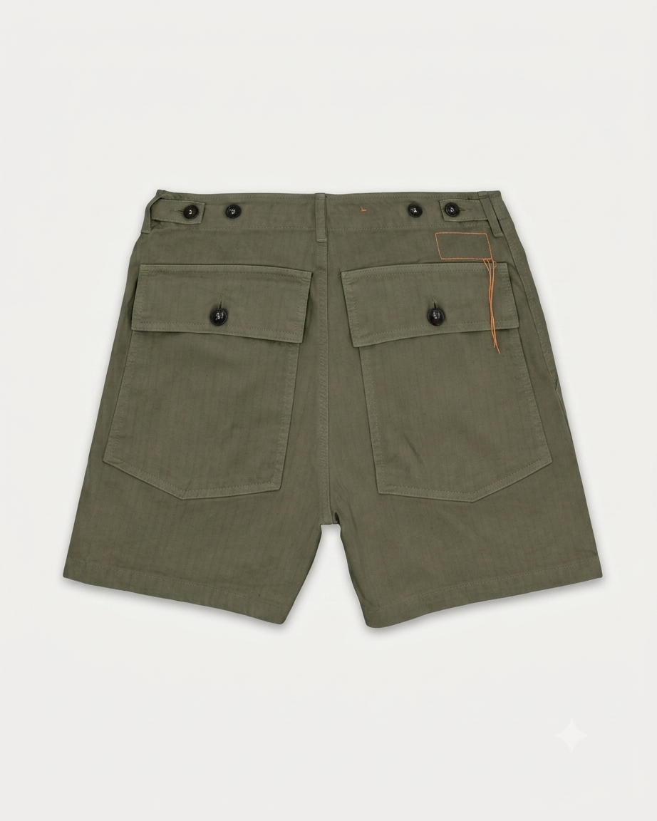 Jimt Shorts Fatigue In Herringbone Di Cotone