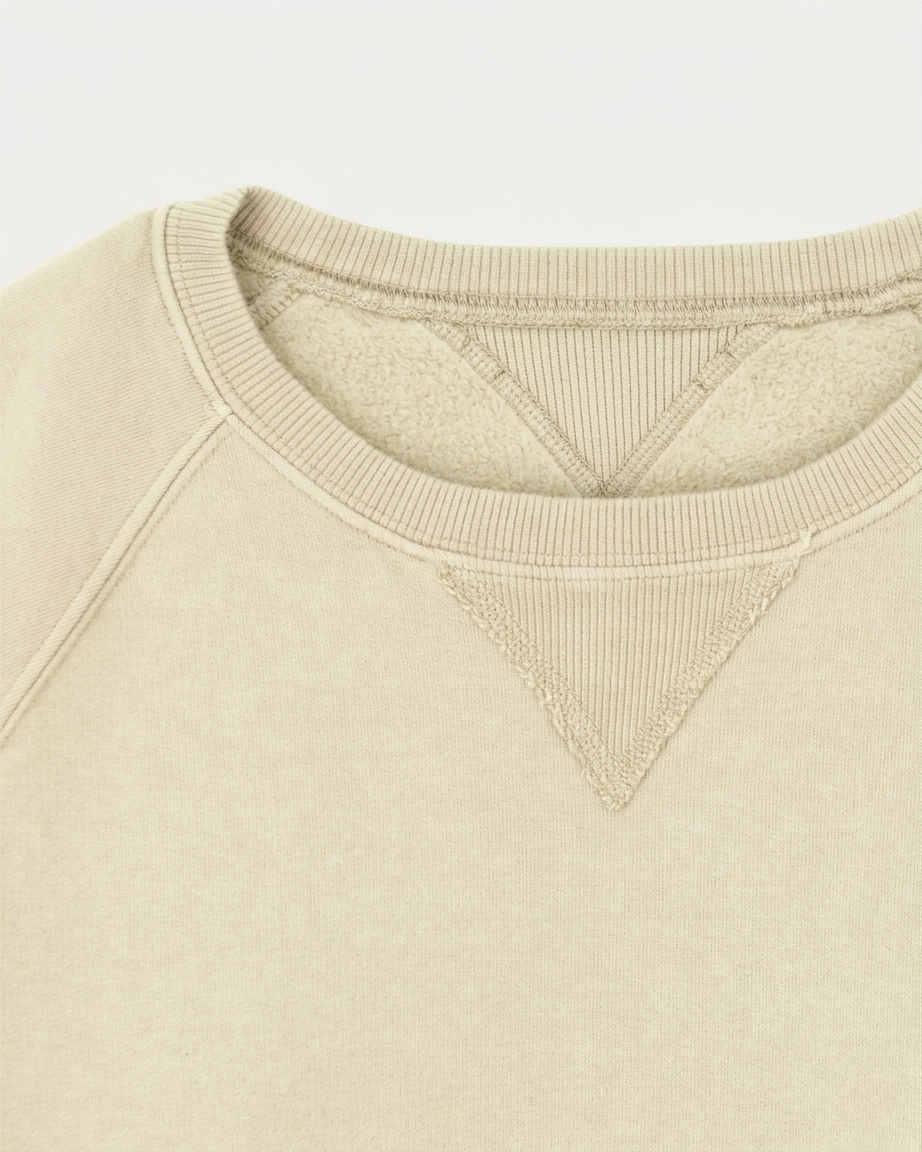 Harvard Felpa Girocollo in Jersey Felpato con taglio Raglan