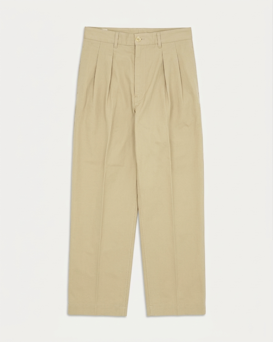 Newyork Pantaloni Con Pences In Cotone