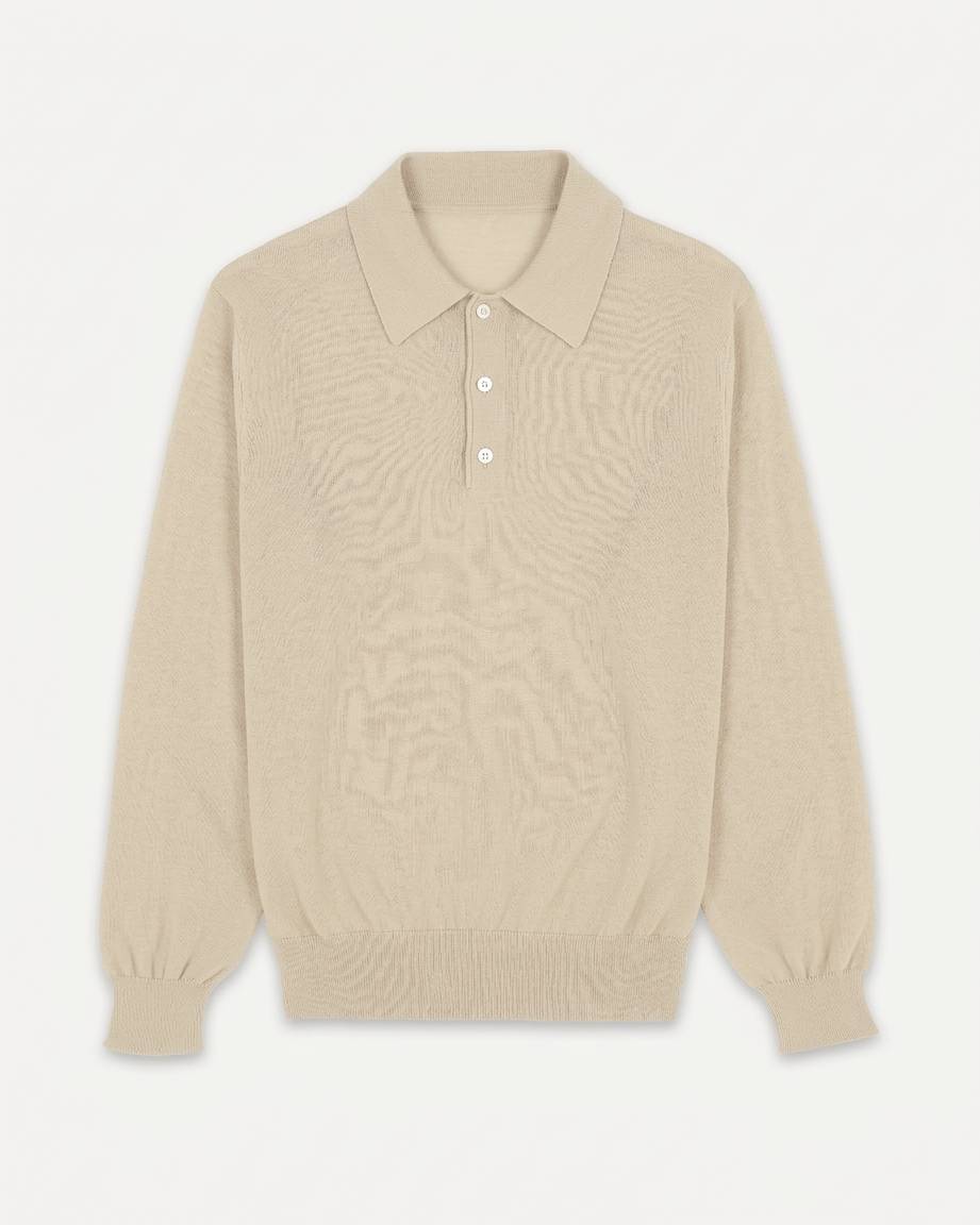 Bennet Long Sleeve Cotton Polo