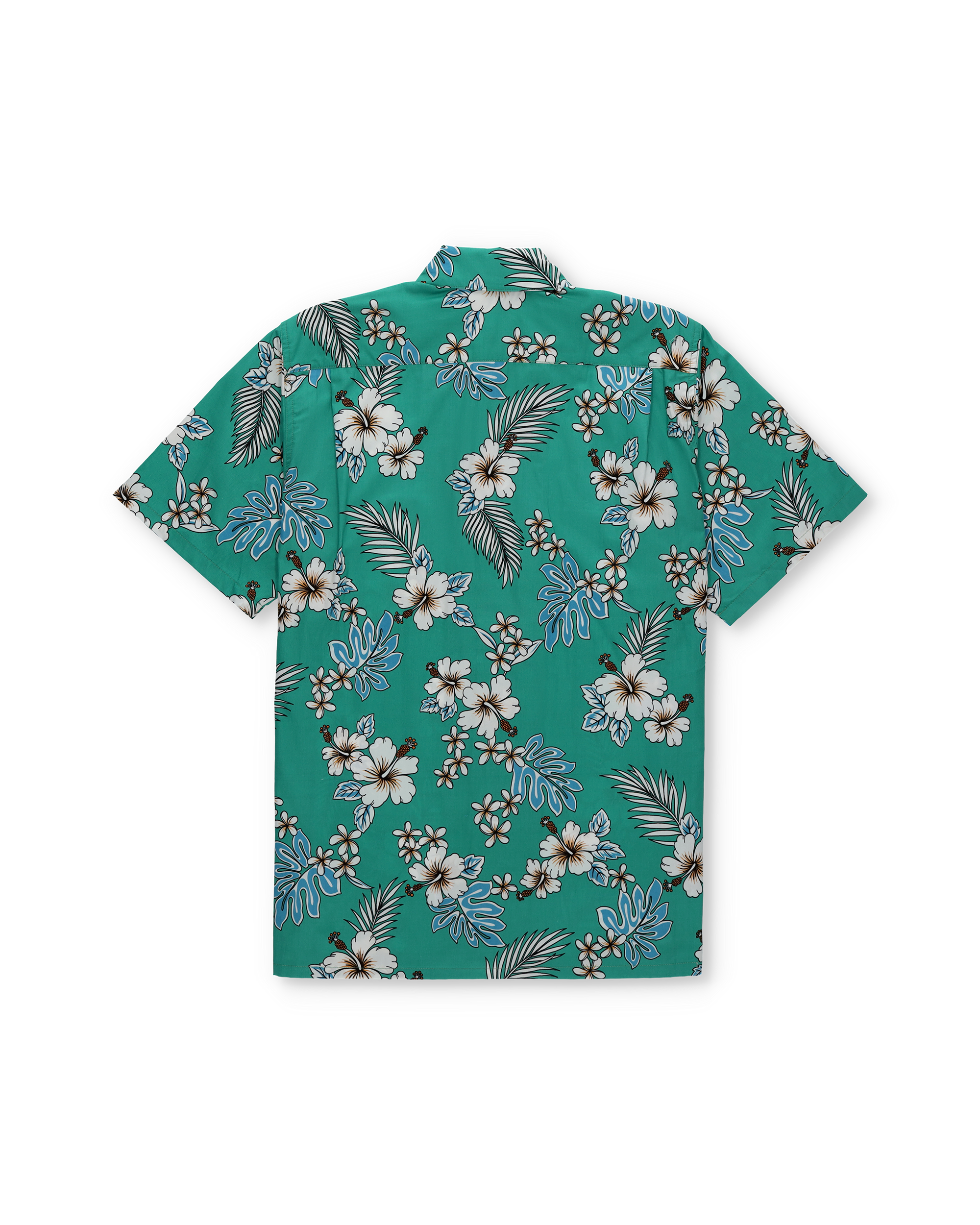 Haole Camicia Con Stampa in Cotone a Maniche Corte