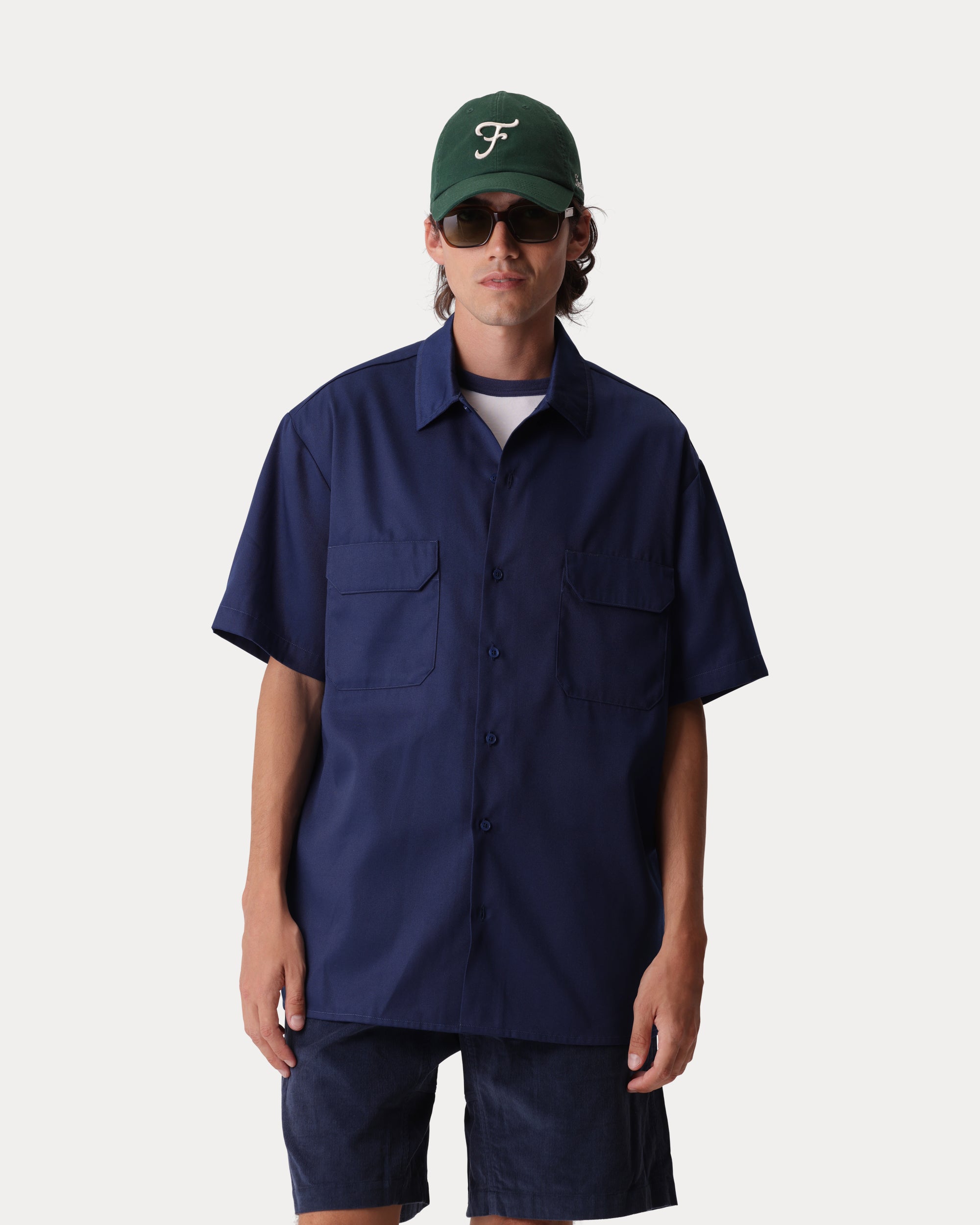 Hap Camicia Manica Corta in Twill