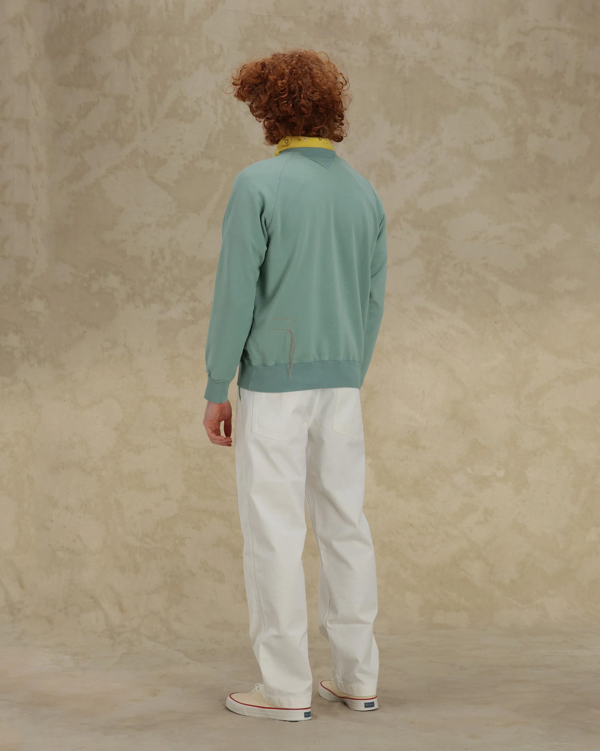 Harvard Felpa Girocollo in Jersey Garzato con taglio Raglan