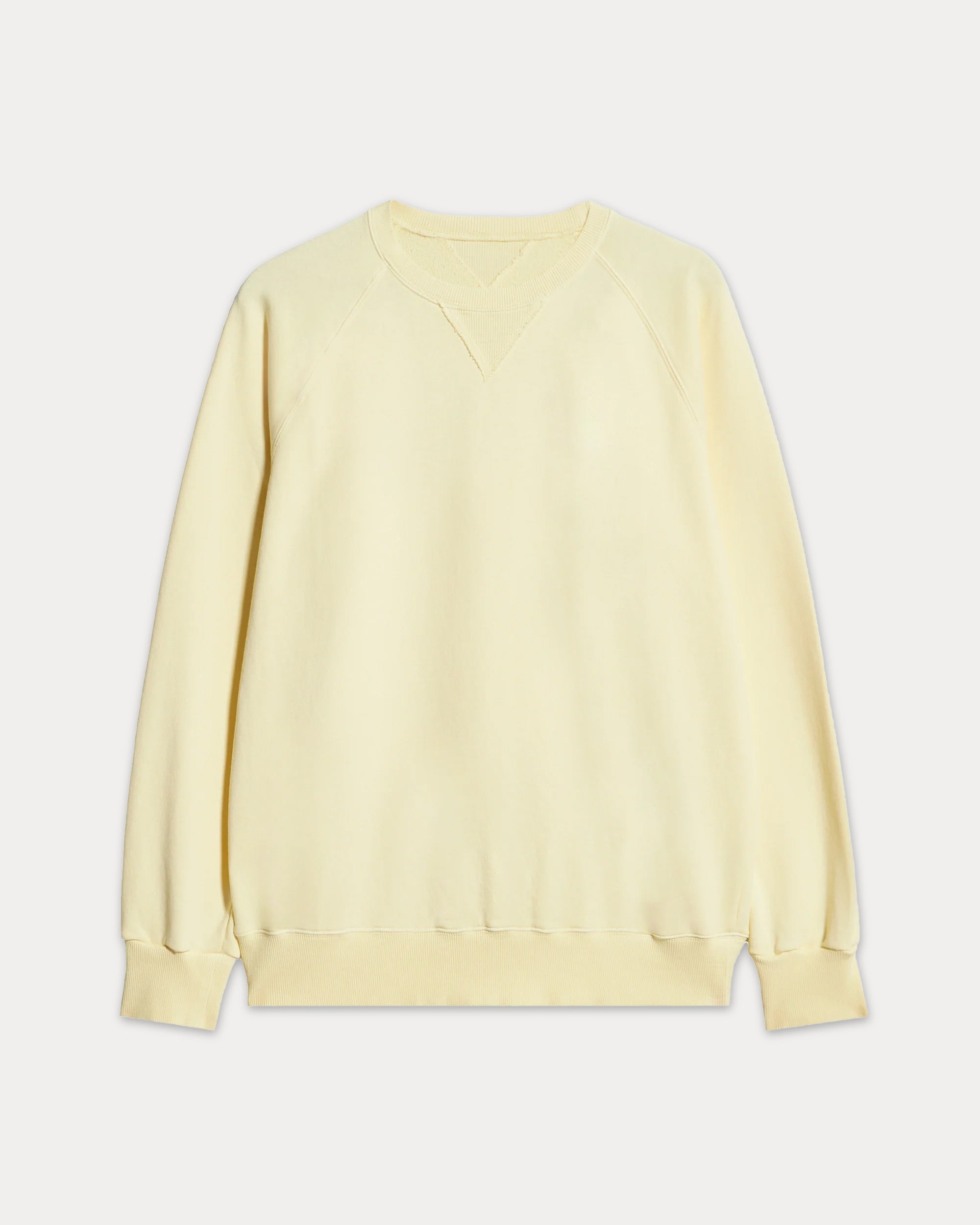 Harvard Crew Neck Brushed Jersey Sweatshirt with Raglan Sleeves
