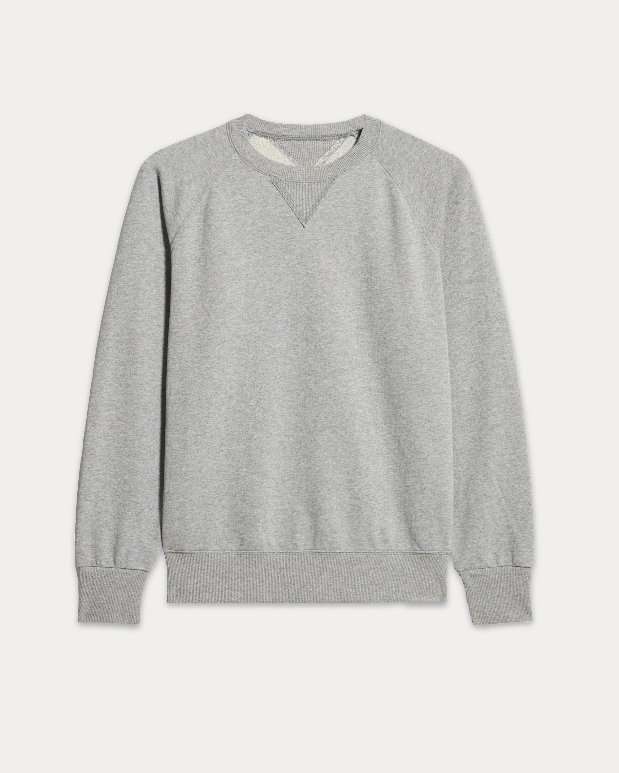 Harvard Crew Neck Brushed Jersey Sweatshirt with Raglan Sleeves