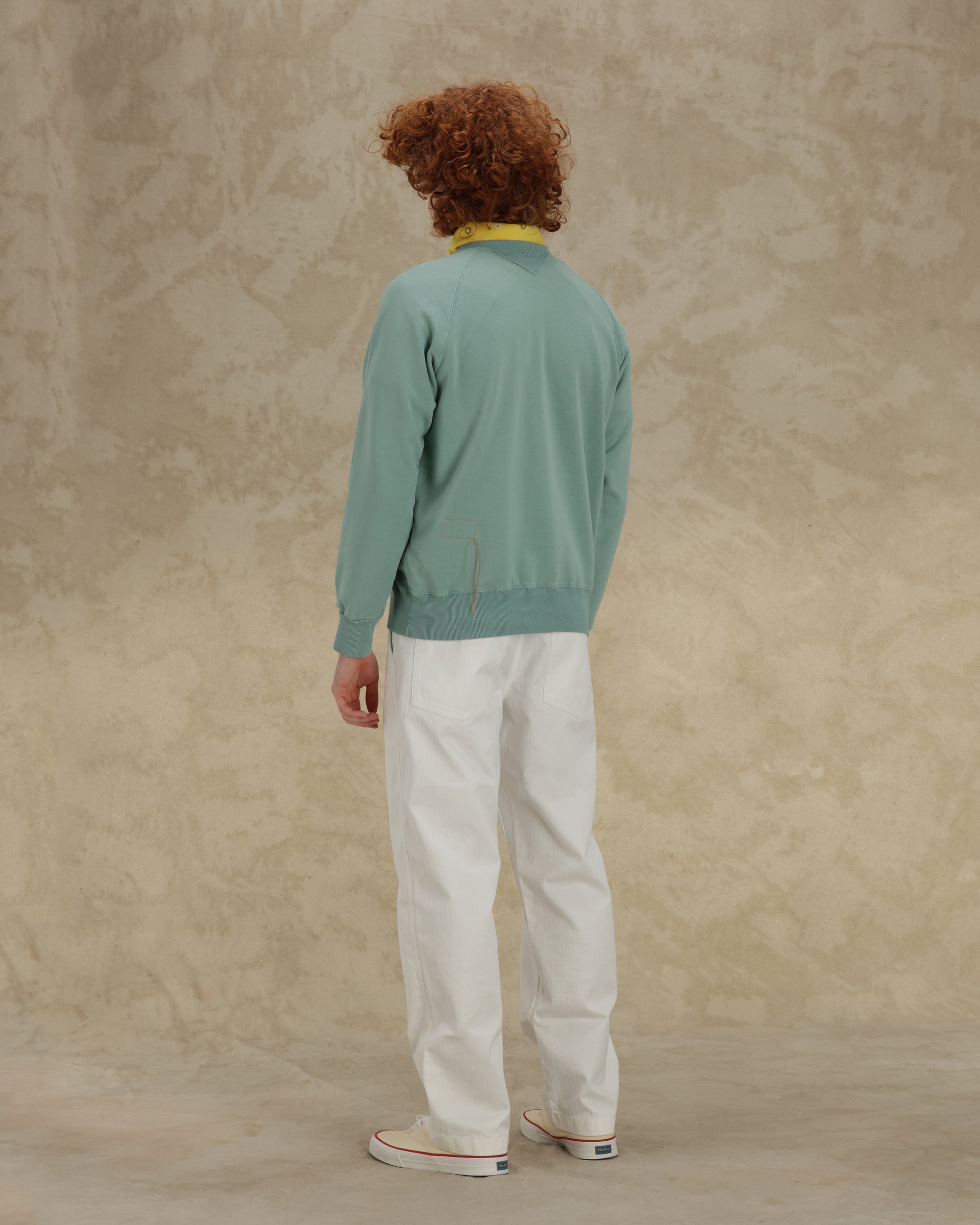 Harvard Felpa Girocollo in Jersey Garzato con taglio Raglan