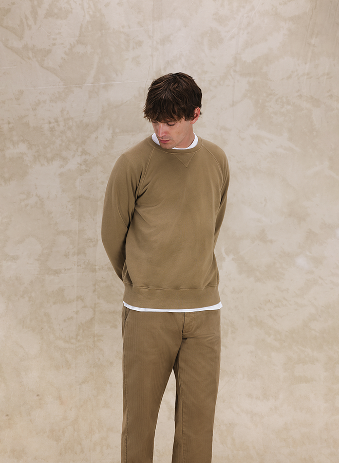 Harvard Felpa Girocollo in Jersey Garzato con taglio Raglan