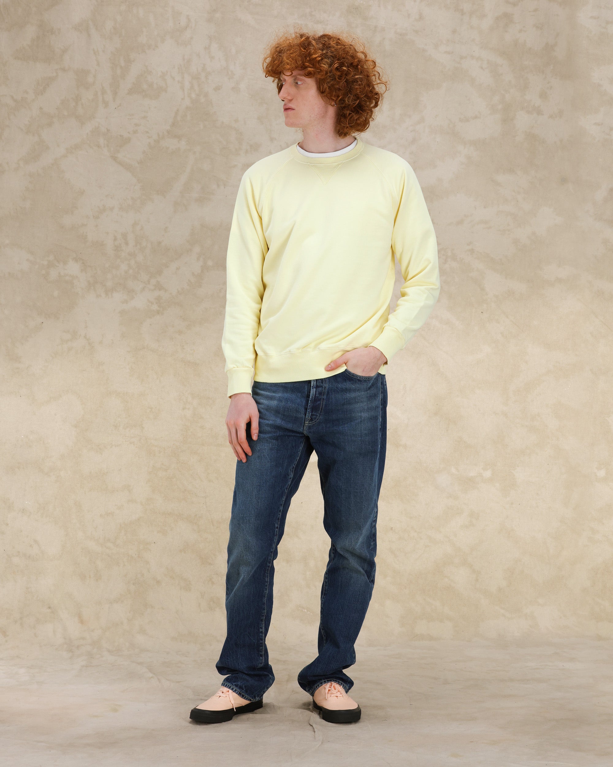 Harvard Felpa Girocollo in Jersey Garzato con taglio Raglan