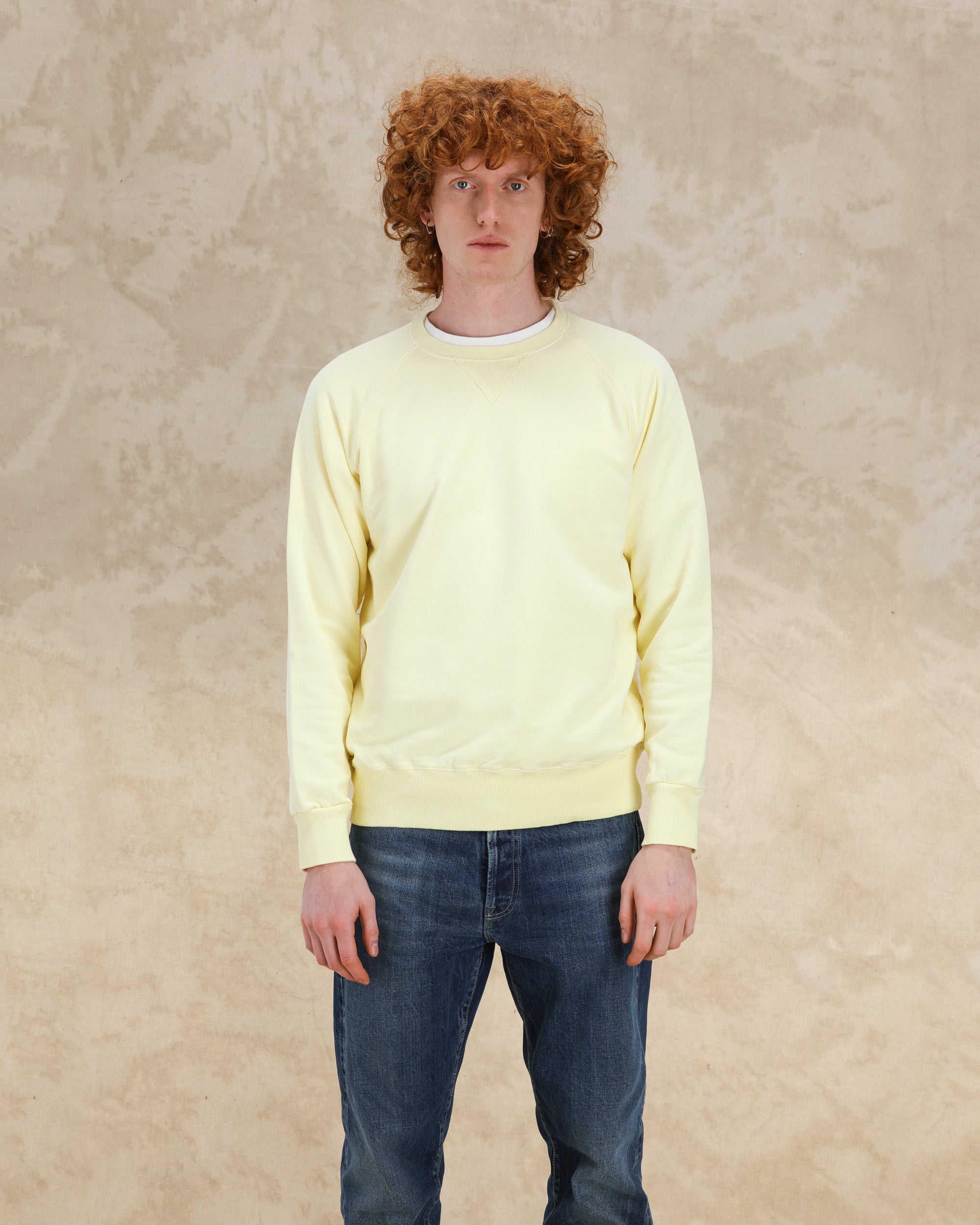 Harvard Felpa Girocollo in Jersey Garzato con taglio Raglan