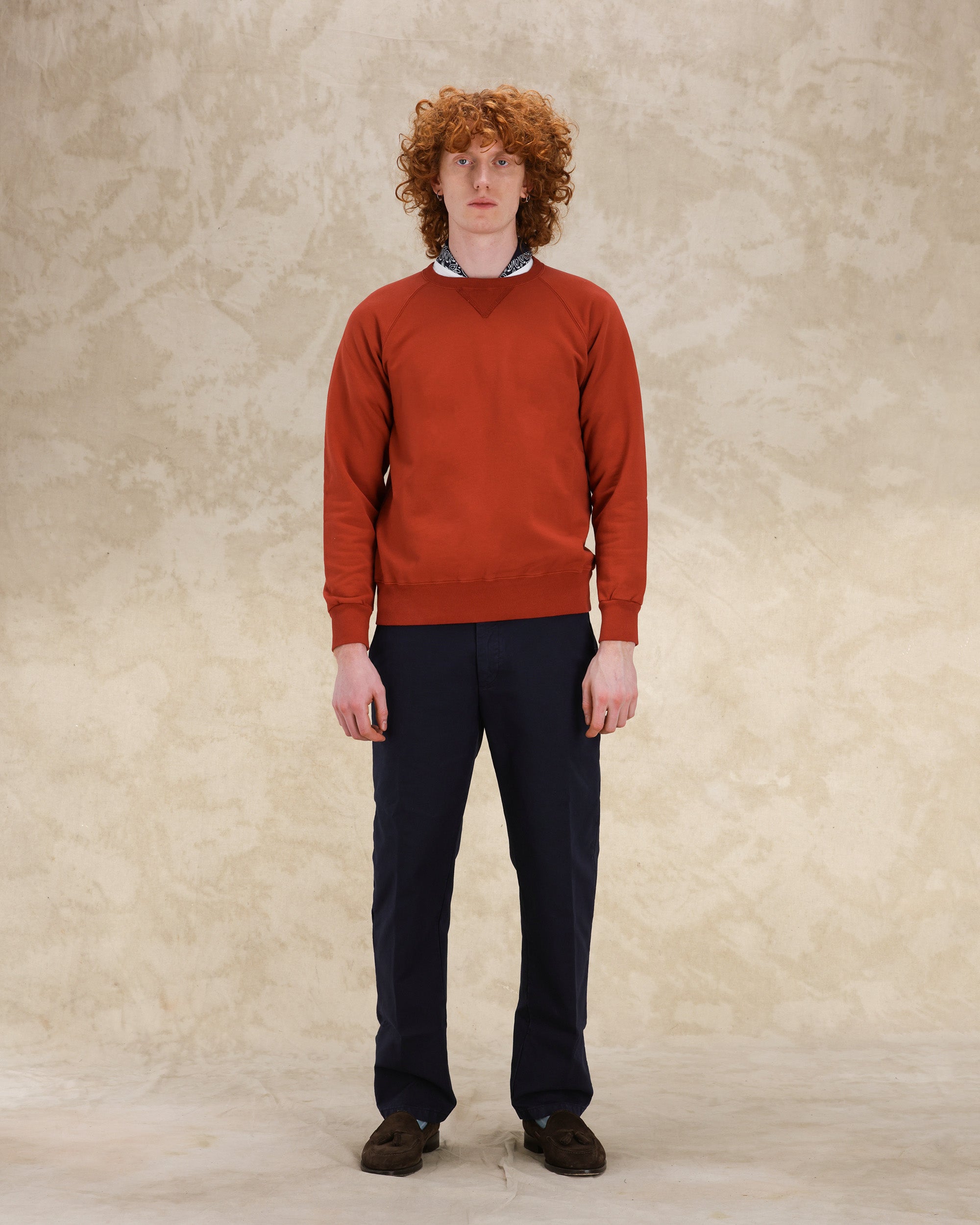 Harvard Felpa Girocollo in Jersey Garzato con taglio Raglan