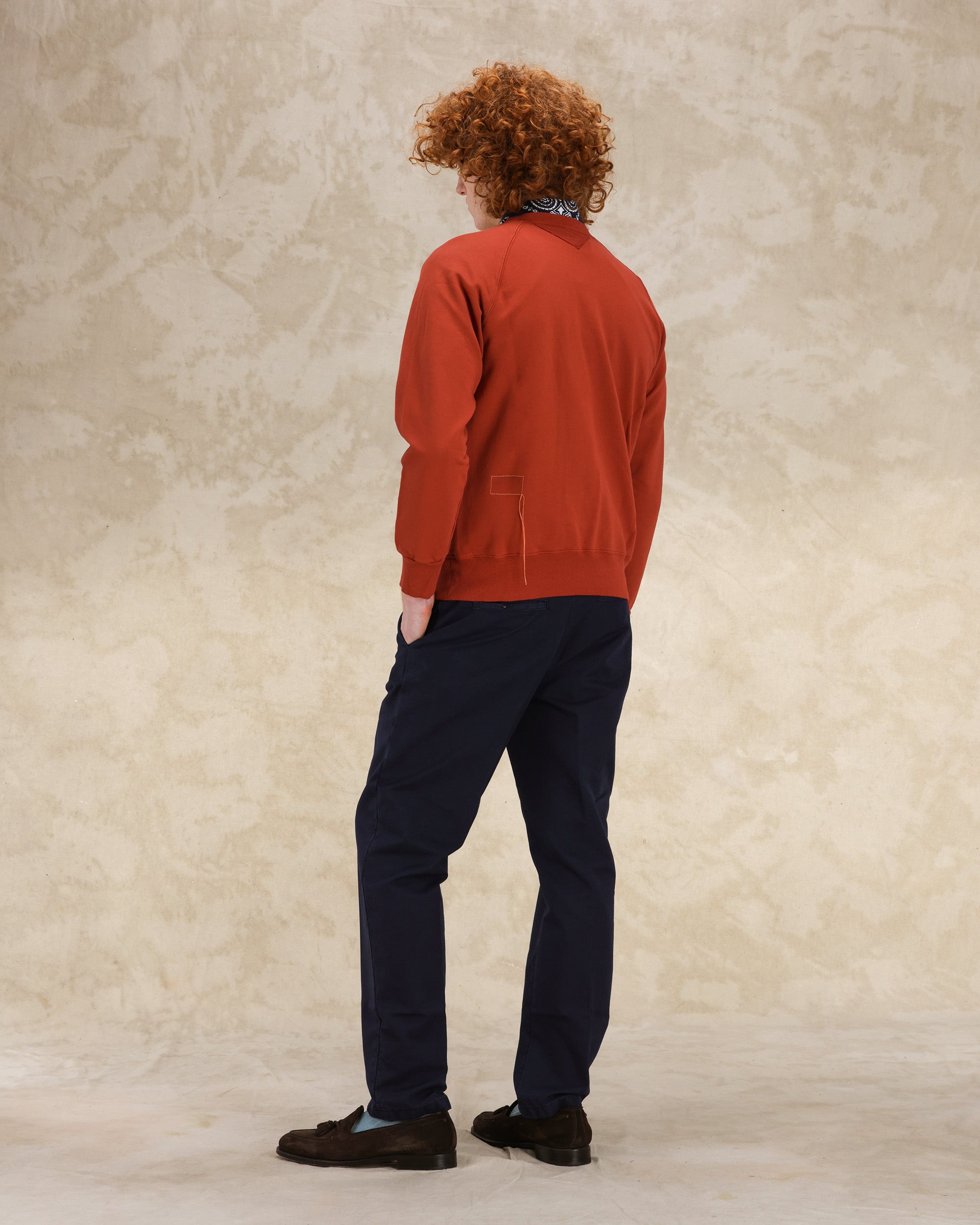 Harvard Felpa Girocollo in Jersey Garzato con taglio Raglan