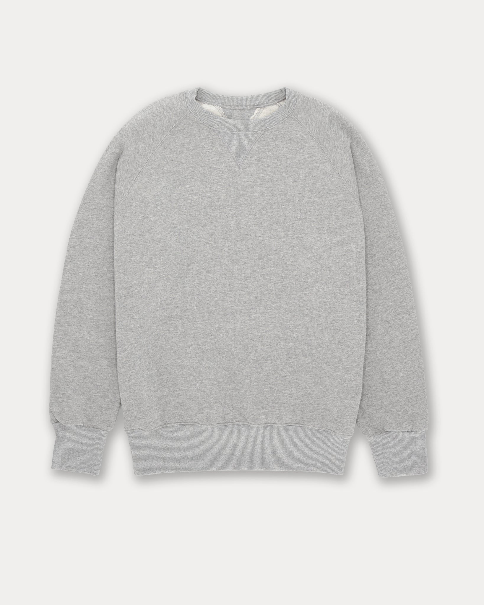 Harvard Crew Neck Brushed Jersey Sweatshirt with Raglan Sleeves