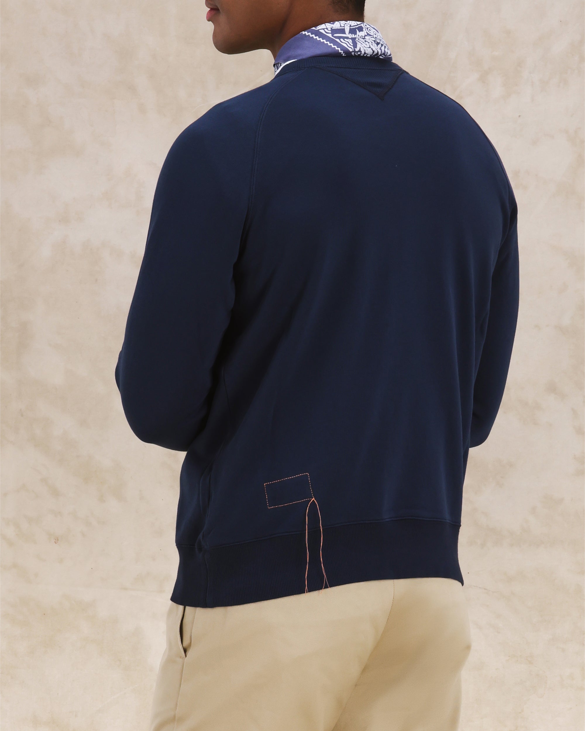 Harvard Felpa Girocollo in Jersey Felpato con taglio Raglan