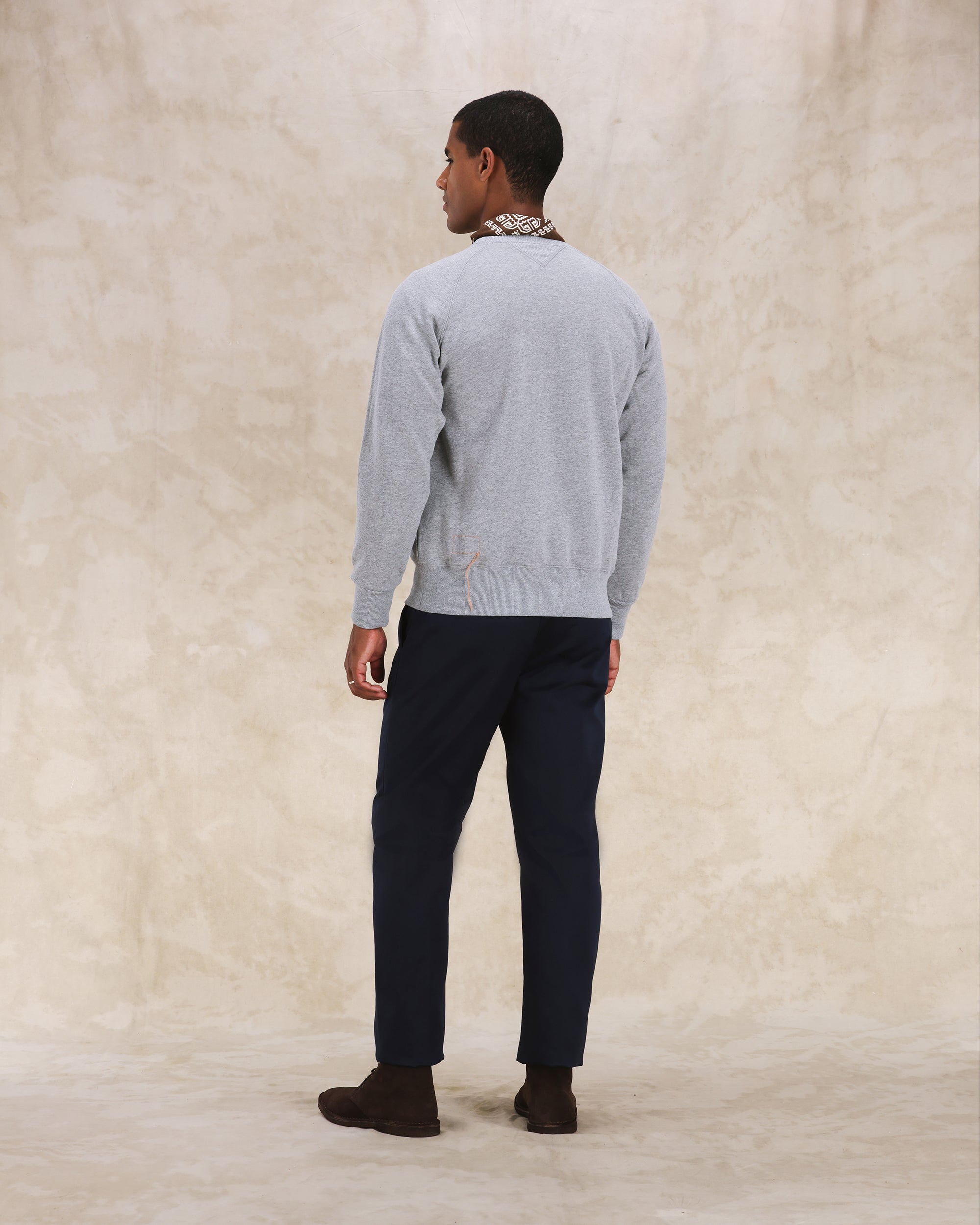 Harvard Felpa Girocollo in Jersey Felpato con taglio Raglan