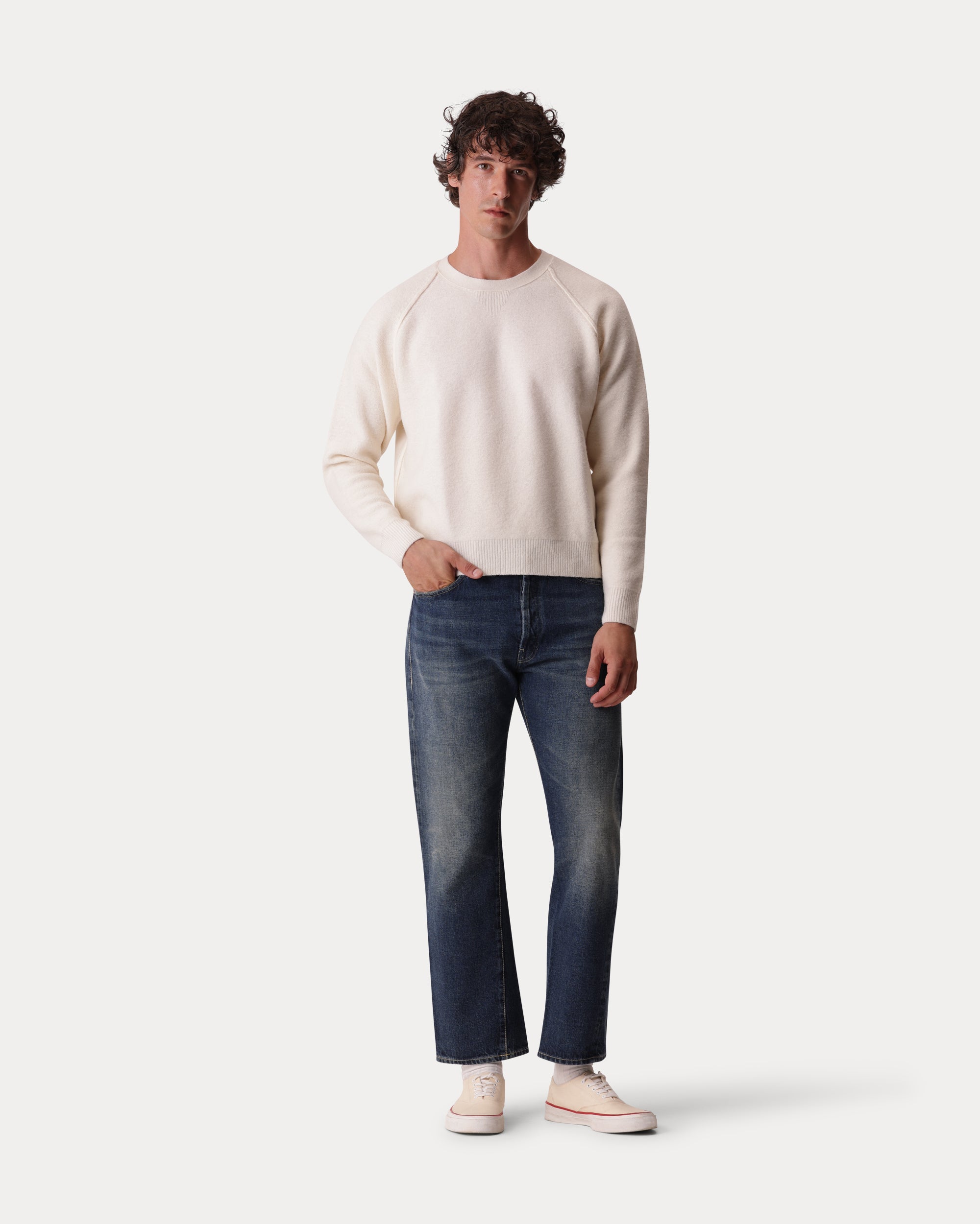 Harvard Maglione Girocollo In Lana Con Maniche Raglan