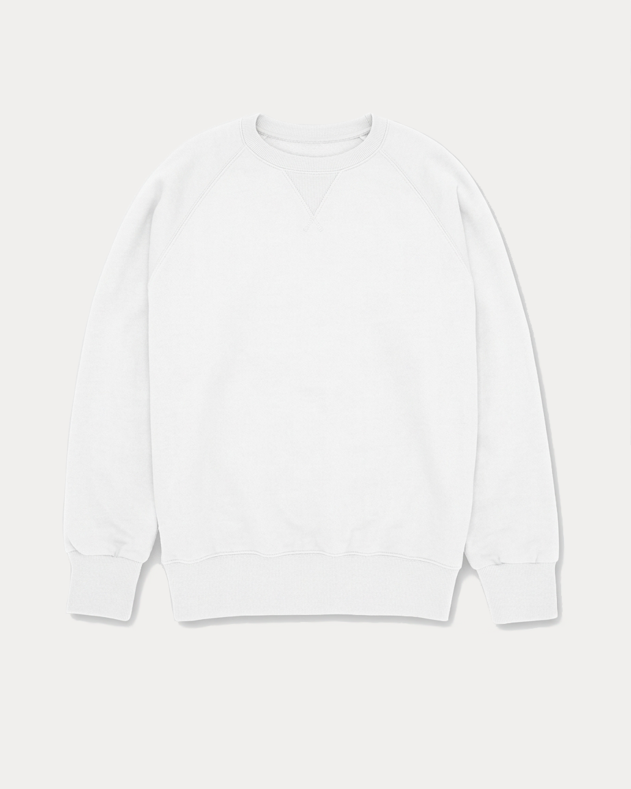 Harvard Felpa Girocollo in Jersey Felpato con taglio Raglan