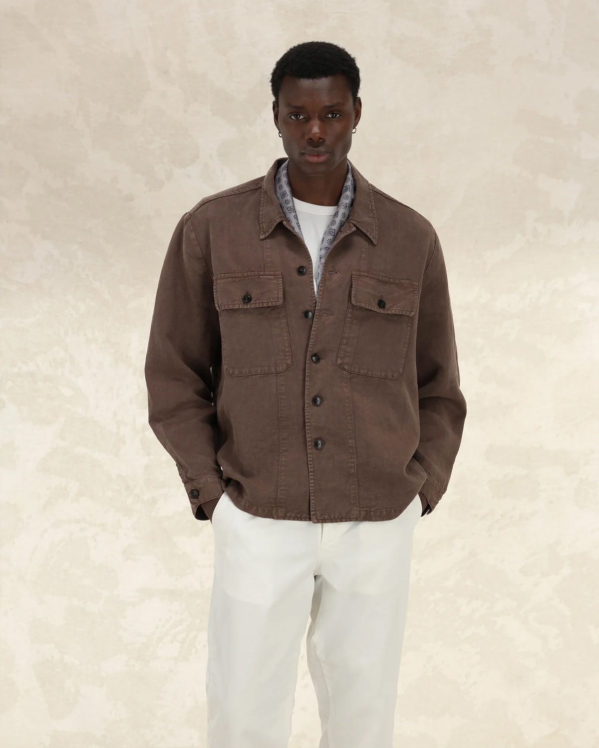 Helvetica Overshirt In Lino
