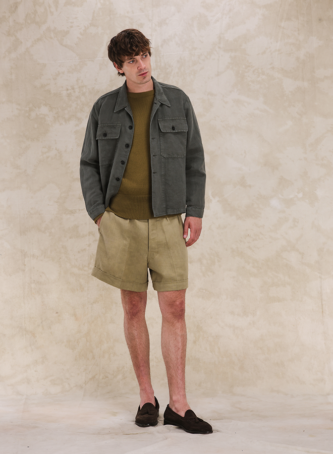 Helvetica Linen Overshirt