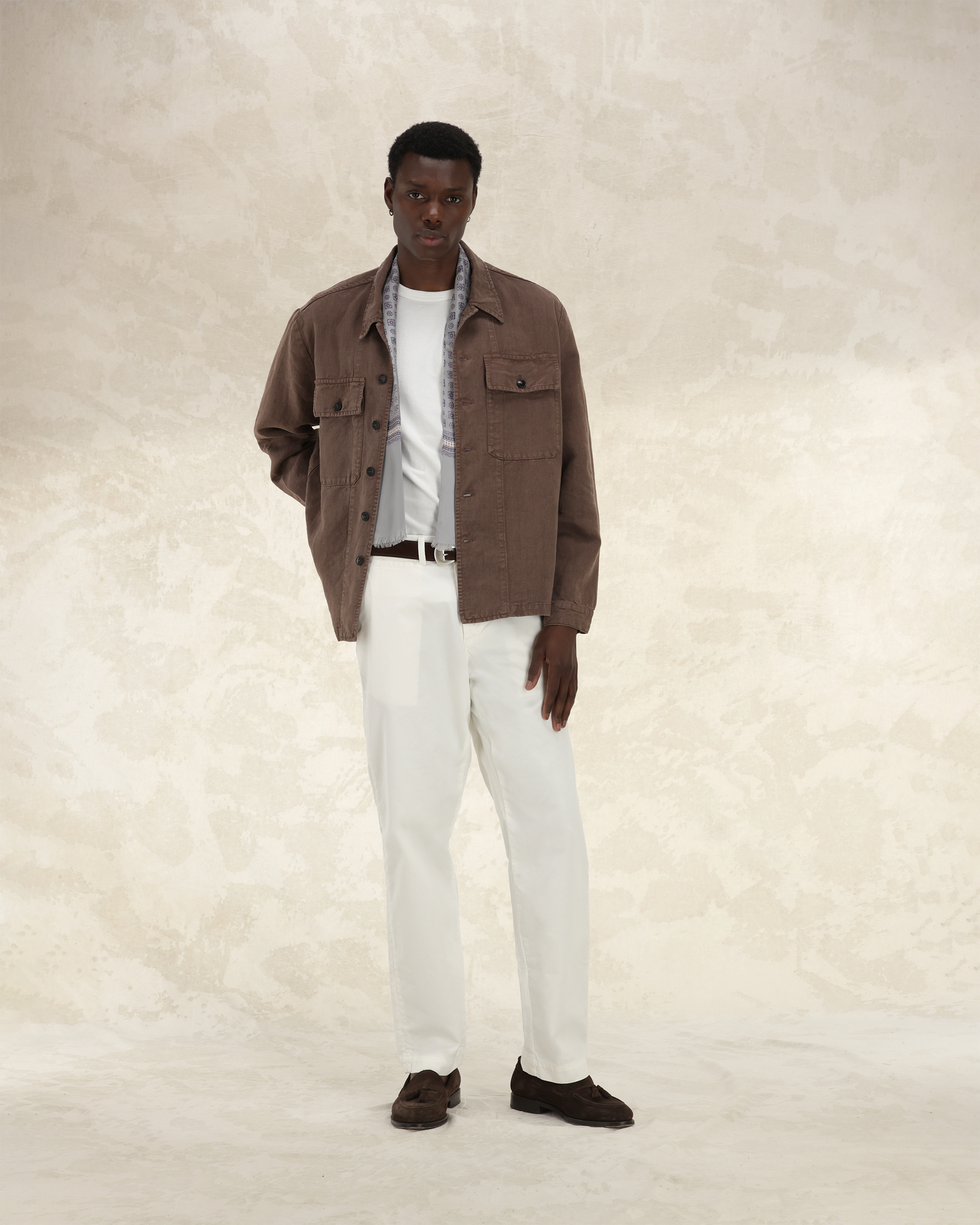 Helvetica Overshirt In Lino