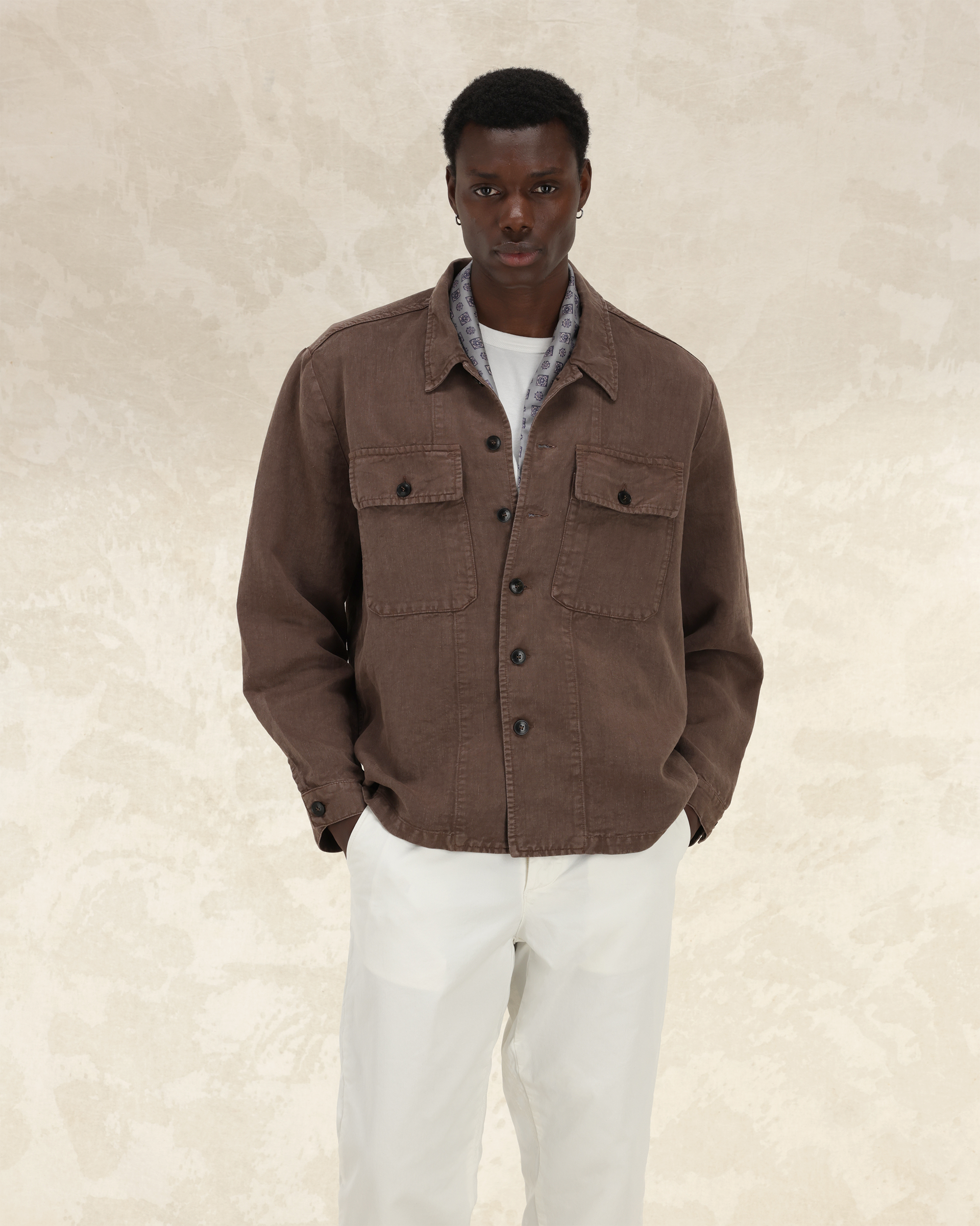 Helvetica Overshirt In Lino