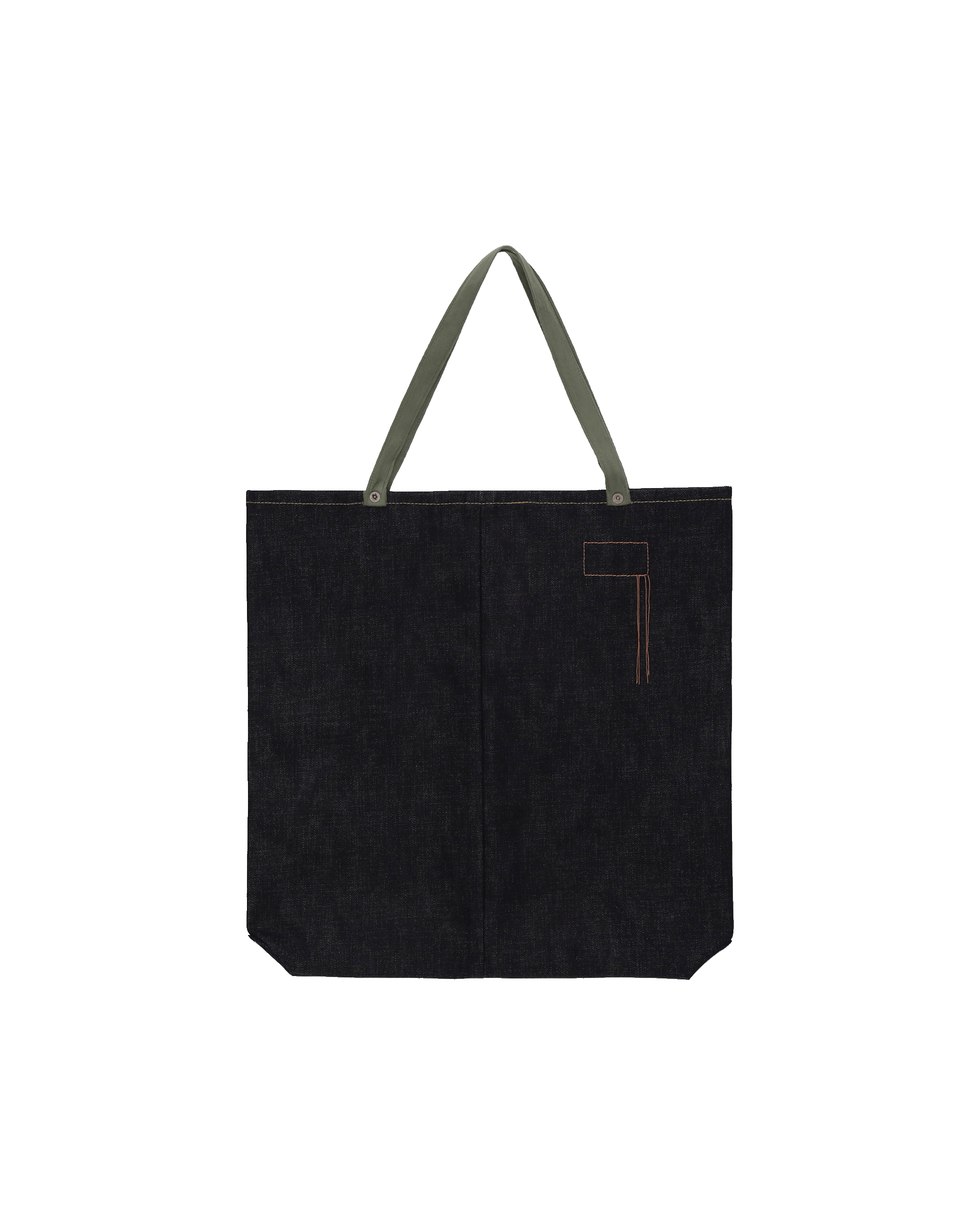 Hook Borsa In Denim Cimosato Indigo Rinse