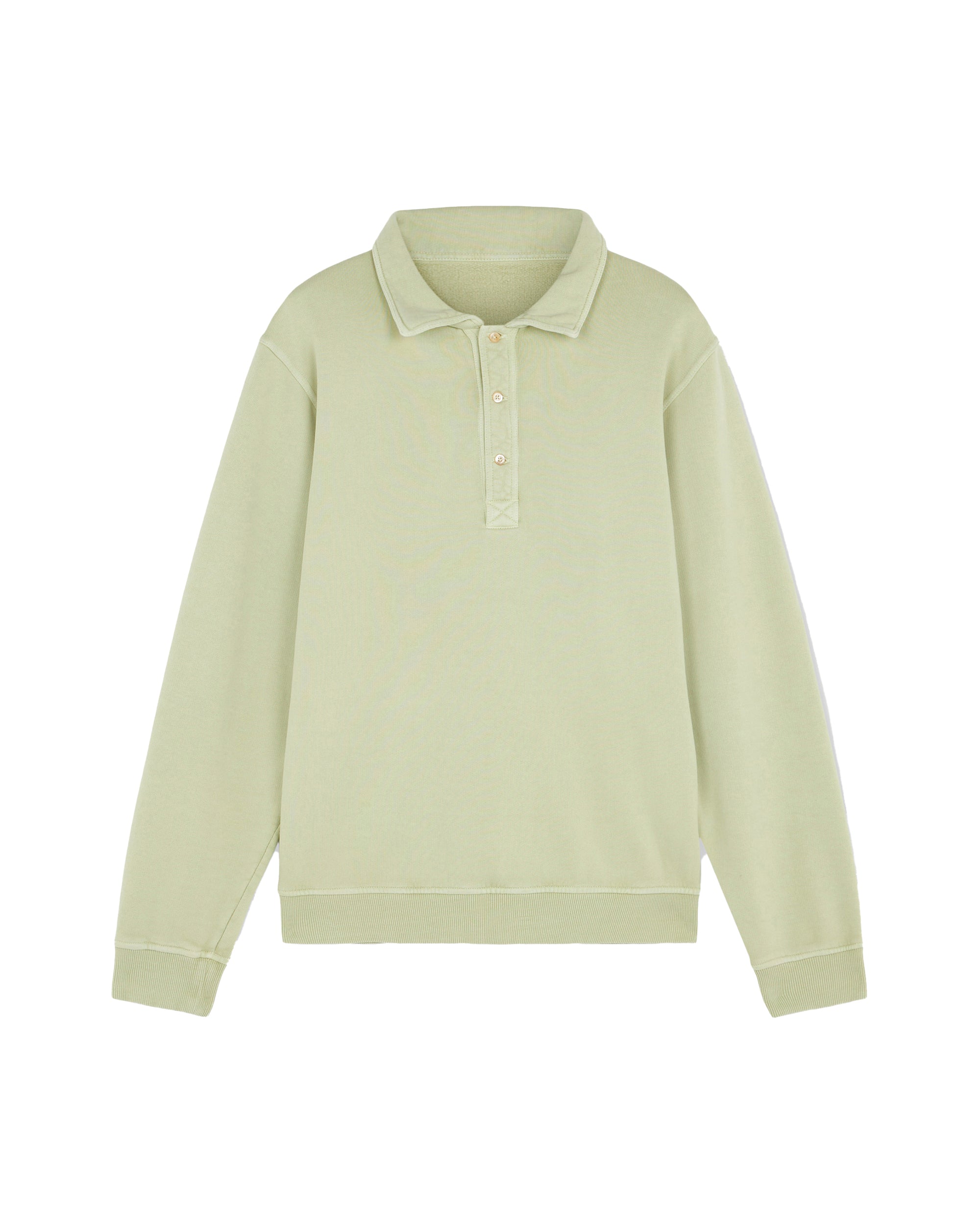 Hunting Polo In Jersey Felpato di Cotone