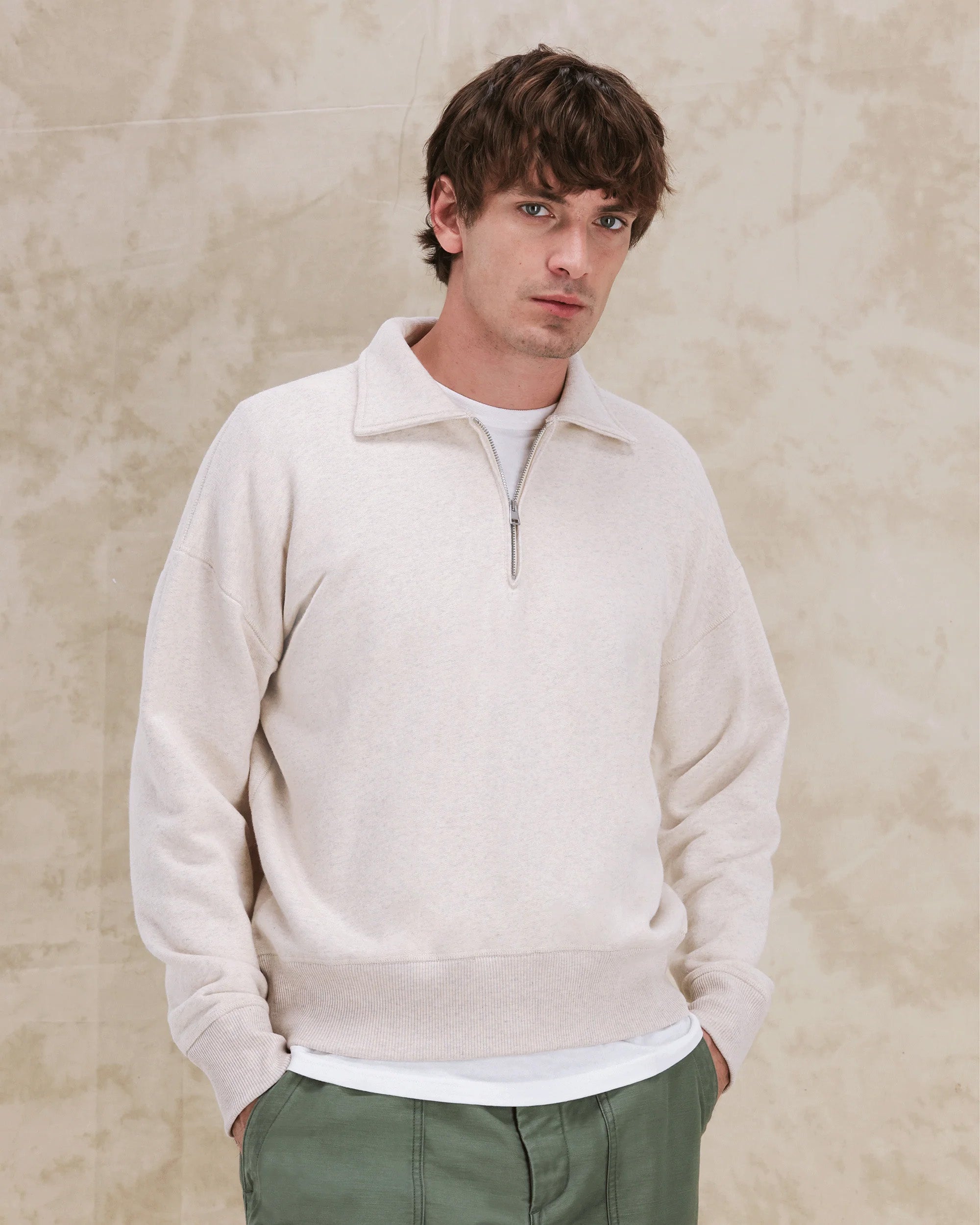 Idaho Felpa In Cotone Zip 3/4