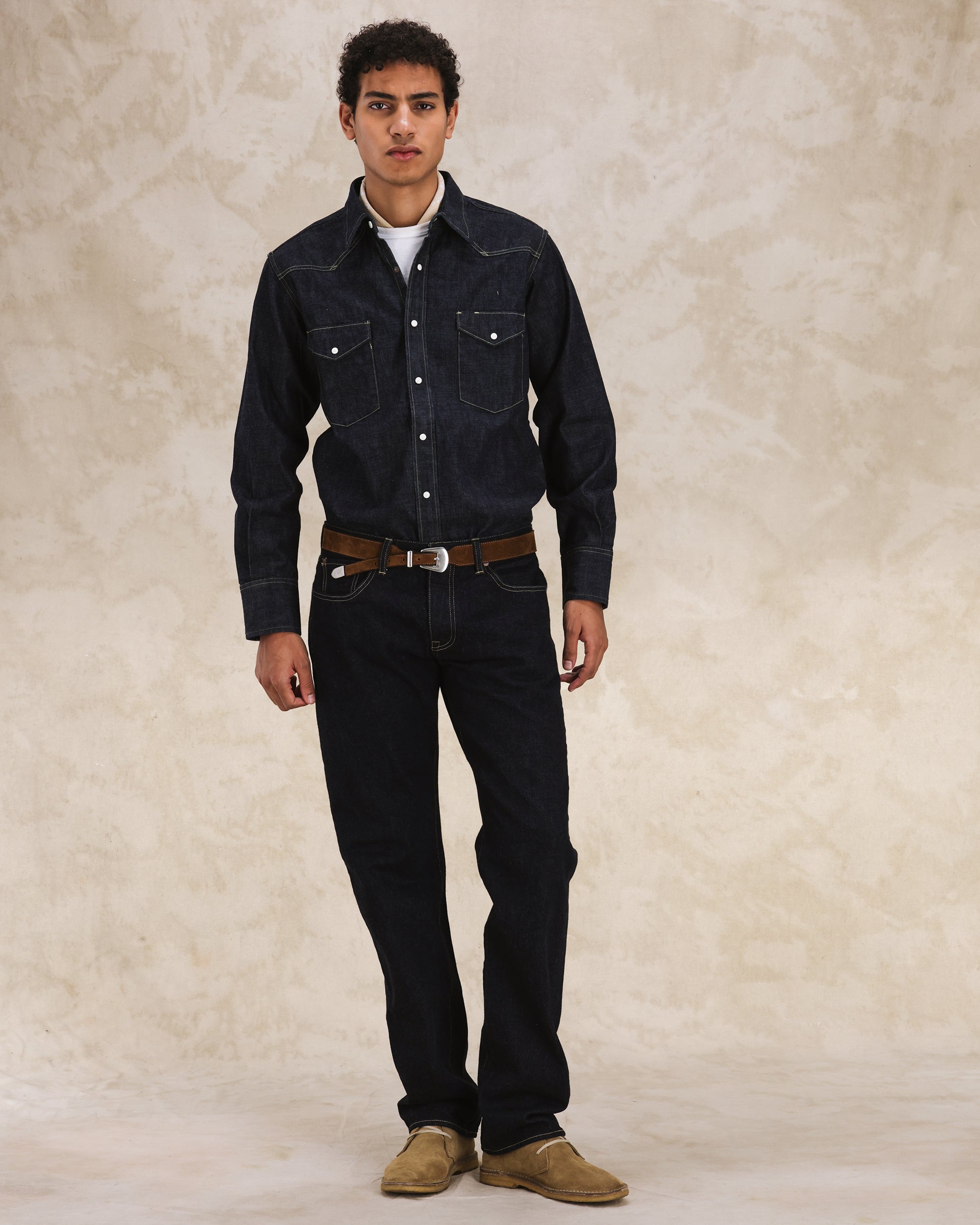 Jennyblu Camicia In Denim Indigo Rinse