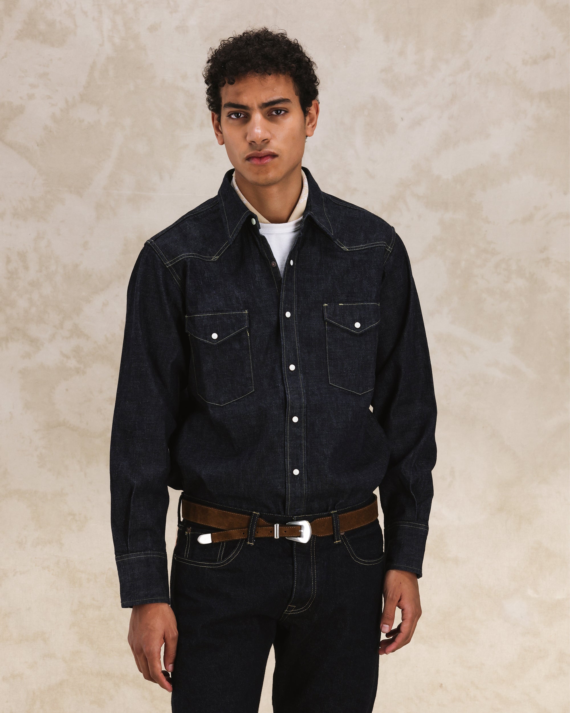 Jennyblu Camicia In Denim Indigo Rinse