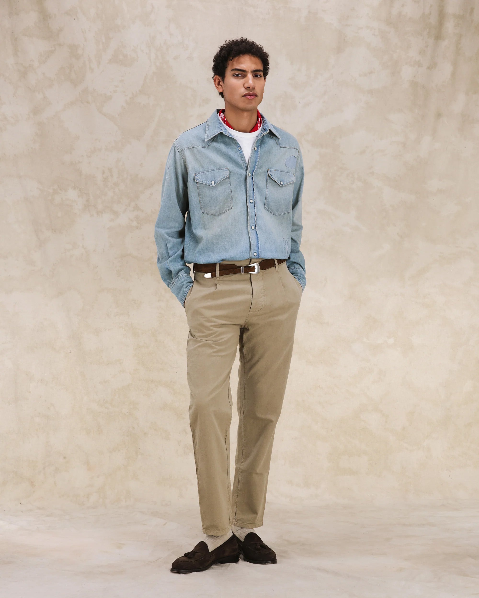 Jennyvint Camicia In Denim Custom Wash