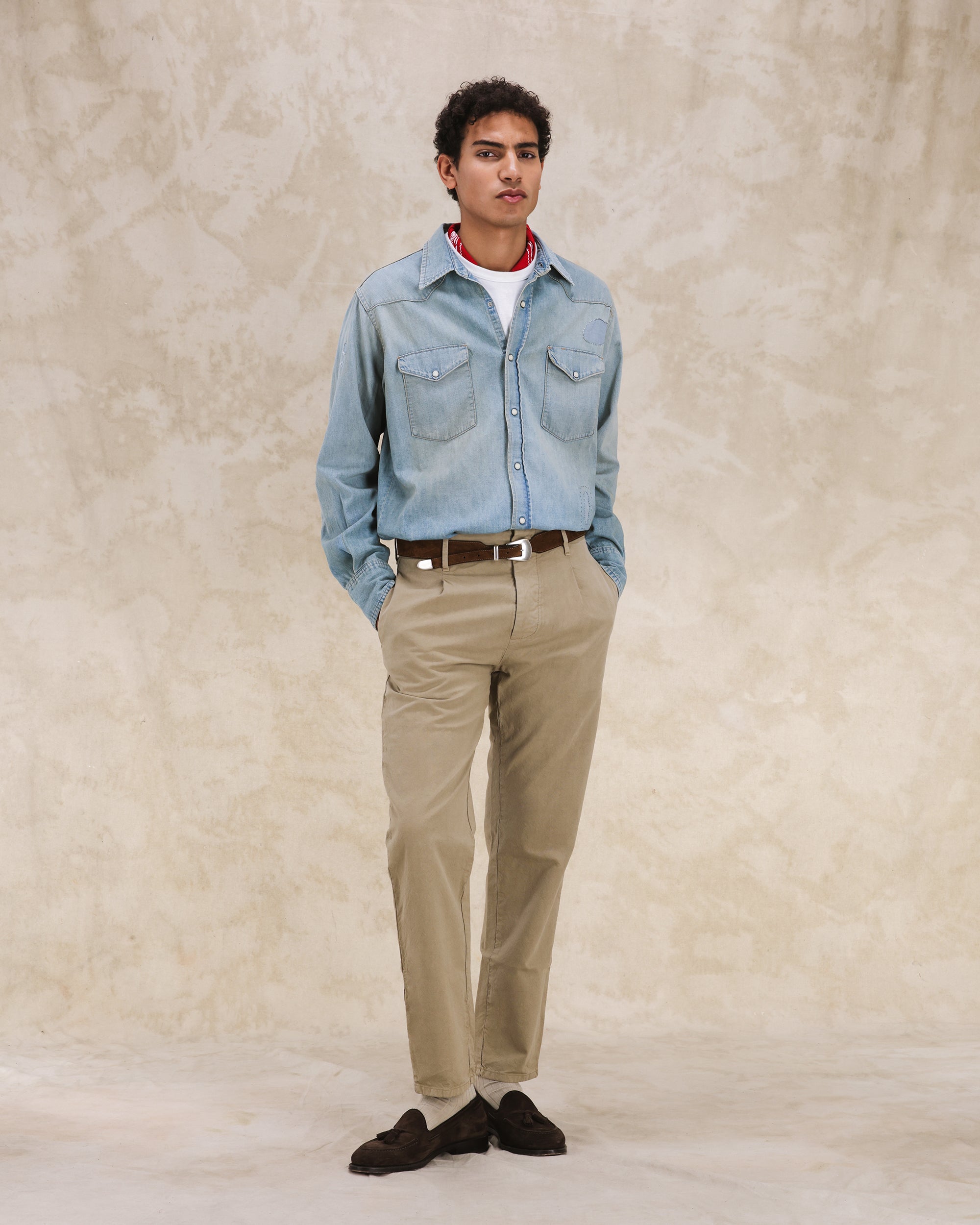 Jennyvint Camicia In Denim Custom Wash