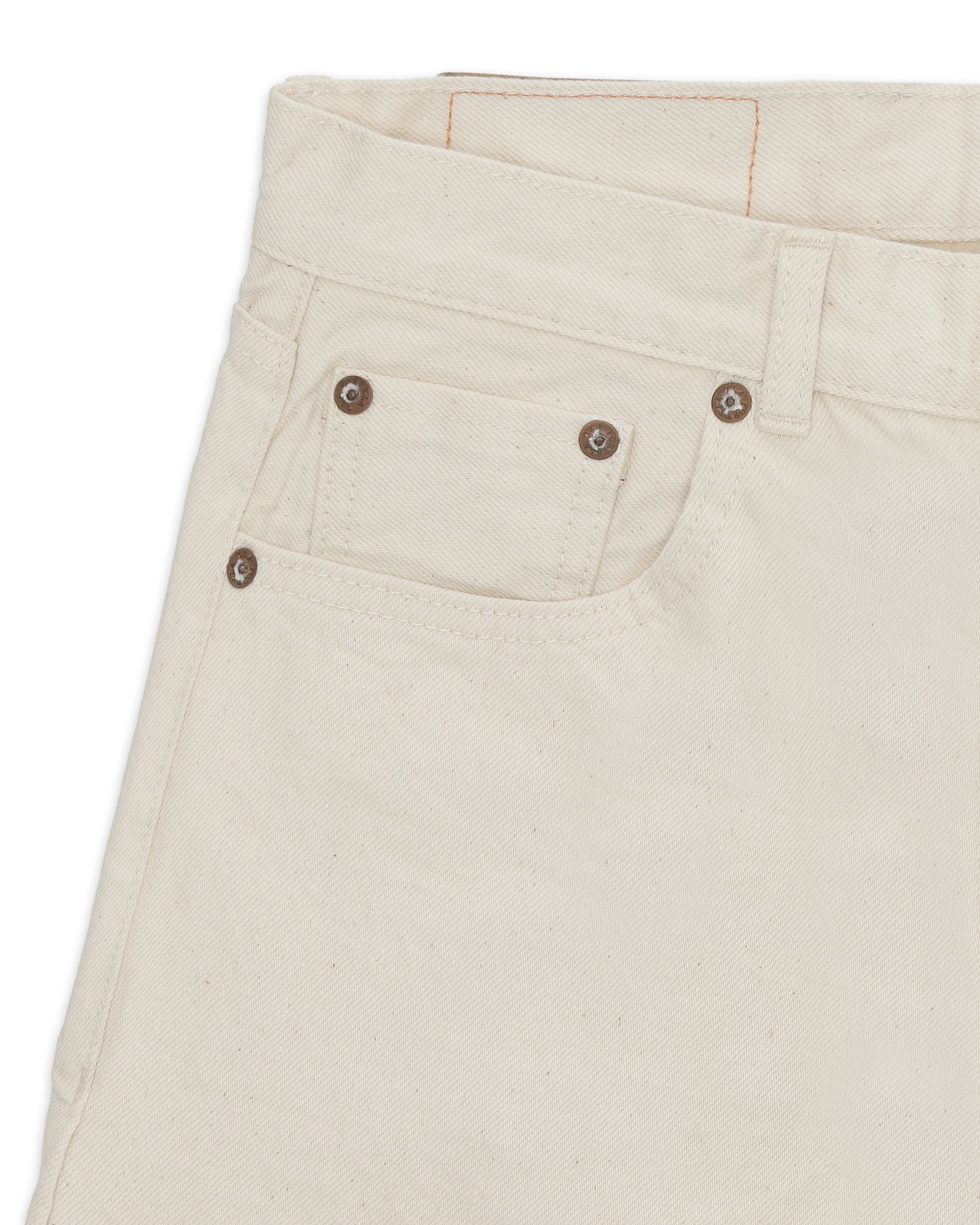 JohnJap Denim Cimosato 5 Tasche Regular Fit Ecru'