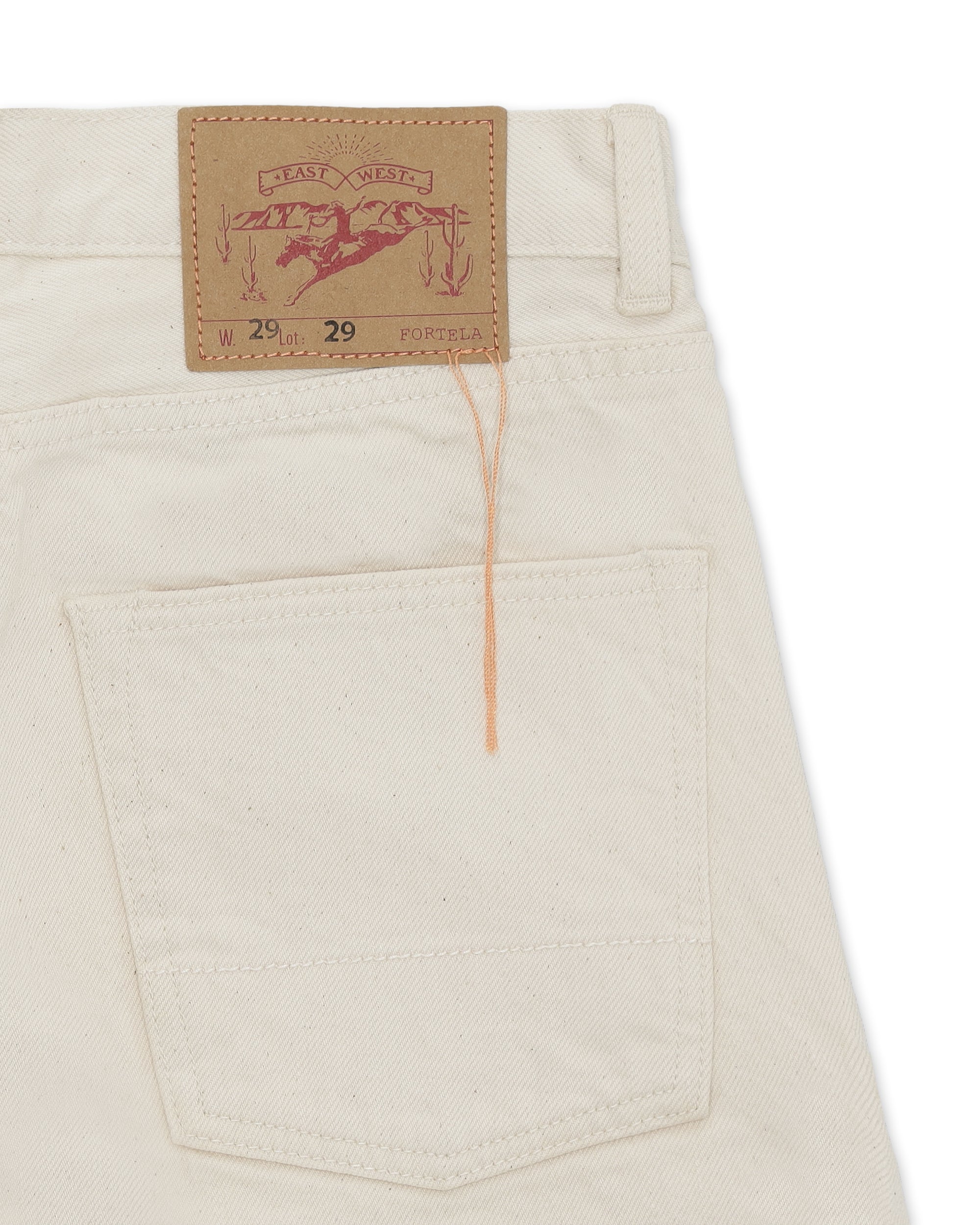 JohnJap Denim Cimosato 5 Tasche Regular Fit Ecru'