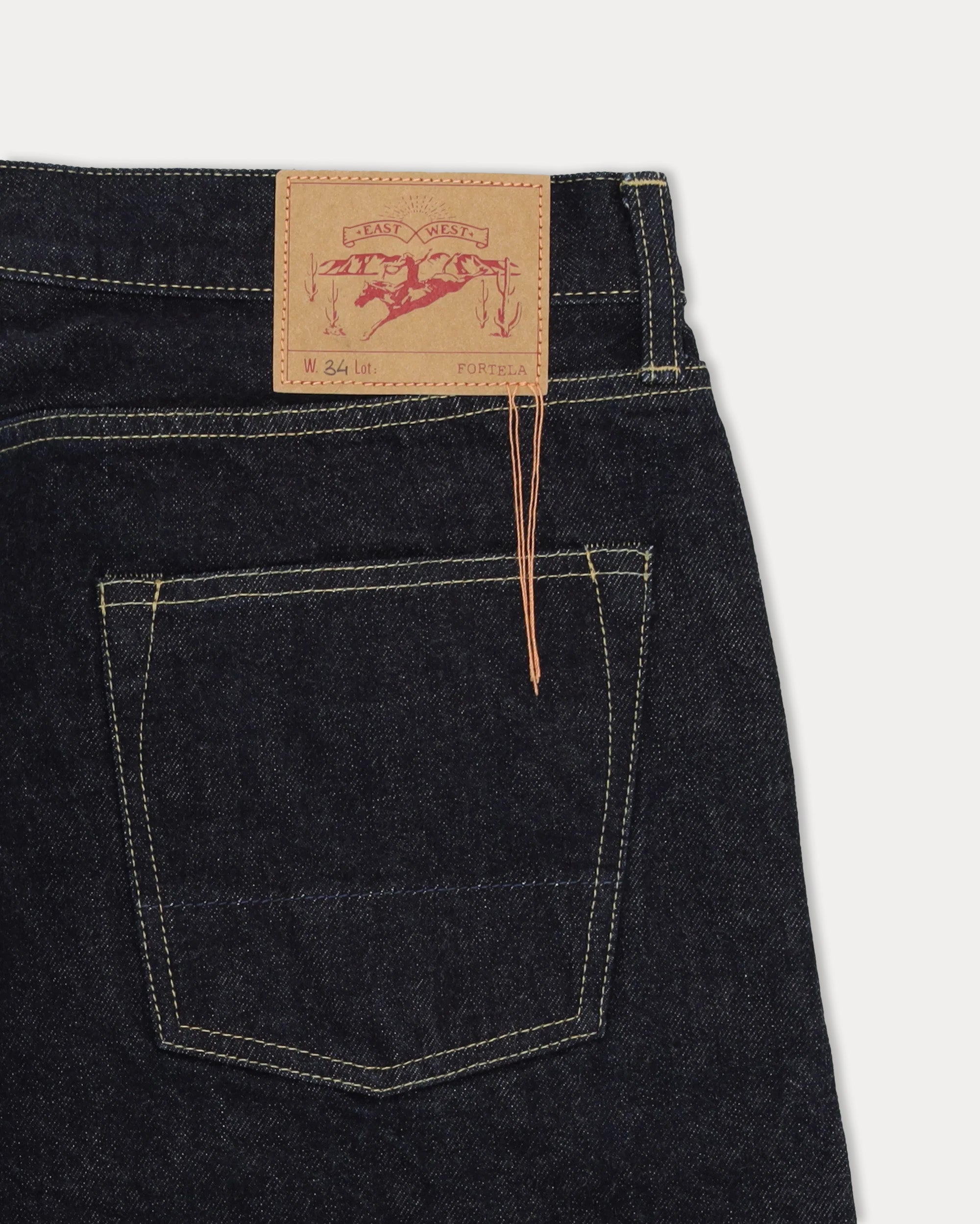 JohnJap Japan Selvedge Denim 5 Pocket Regular Fit Indigo Rinse - L29''