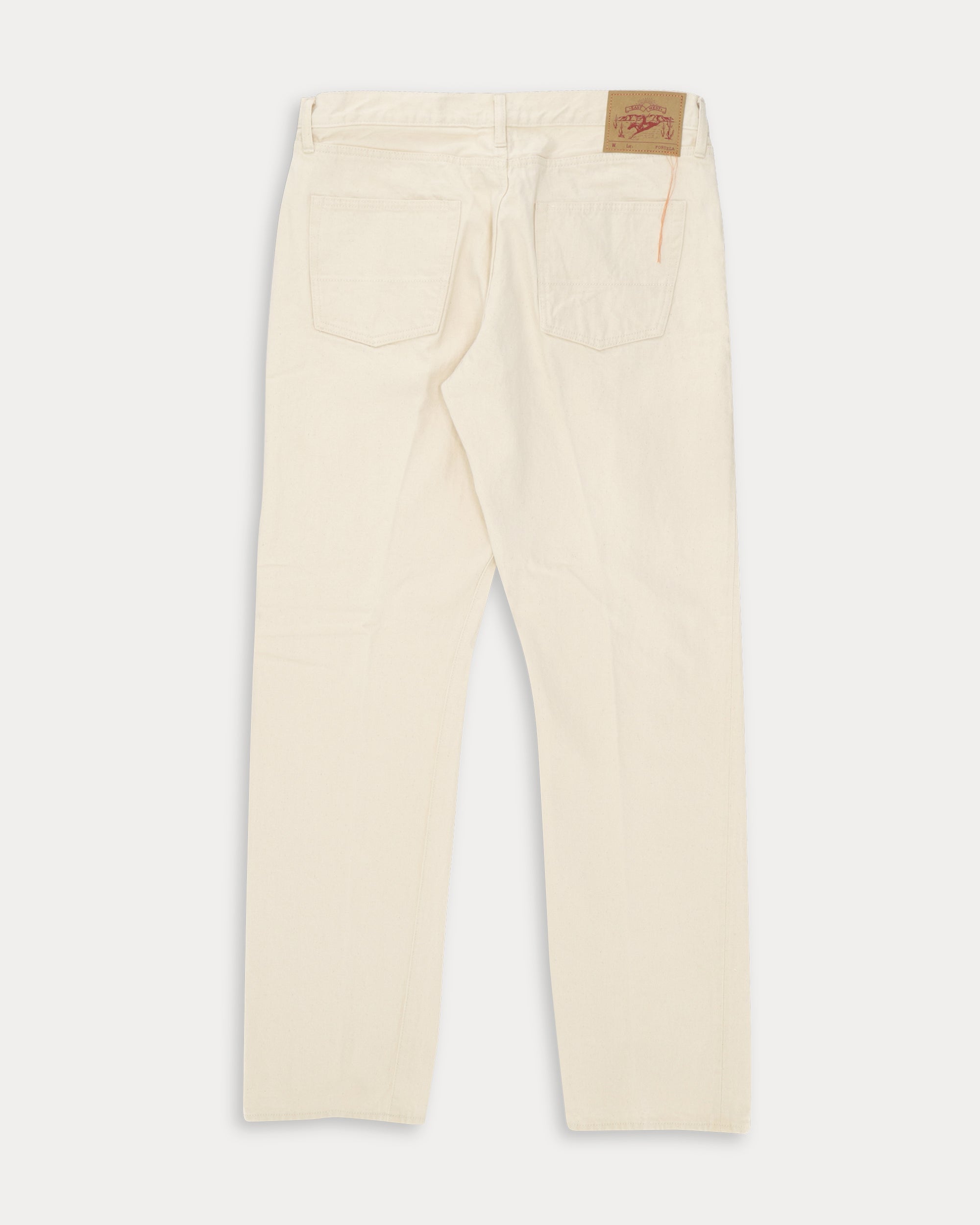 JohnJap Japan Denim Cimosato 5 Tasche Regular Fit Ecrù - L33''